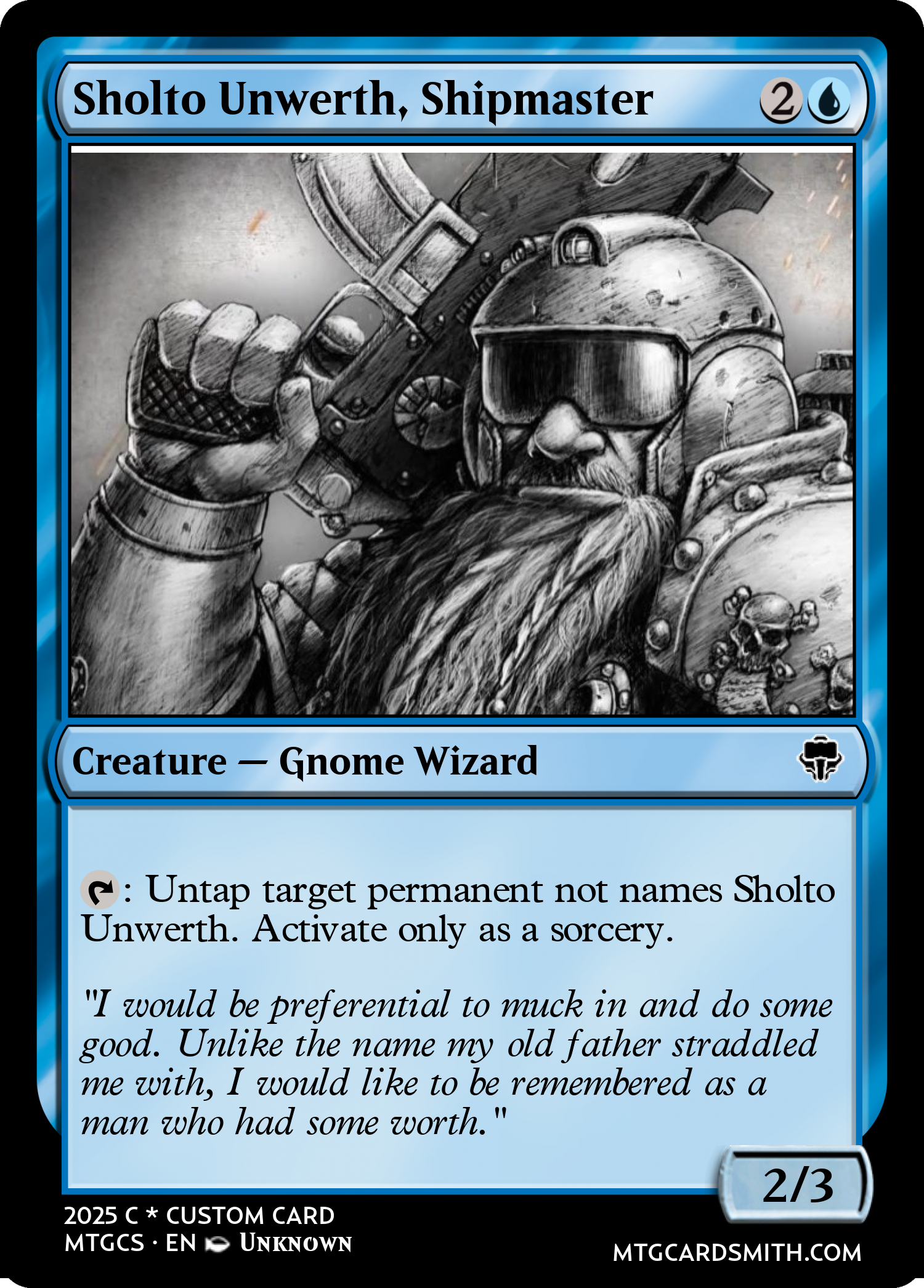 Sholto Unwerth, Shipmaster
