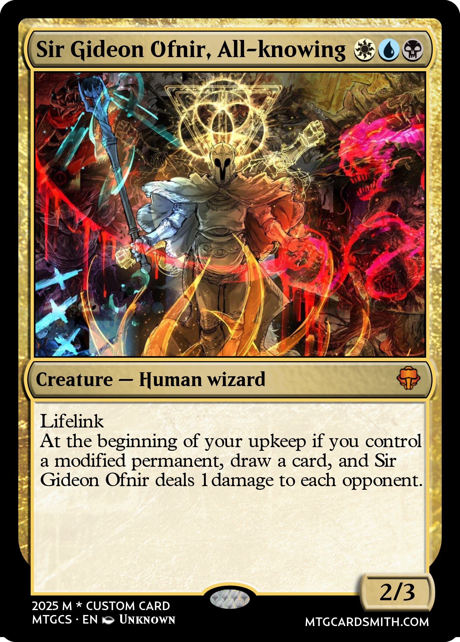 Sir Gideon Ofnir, All-knowing 