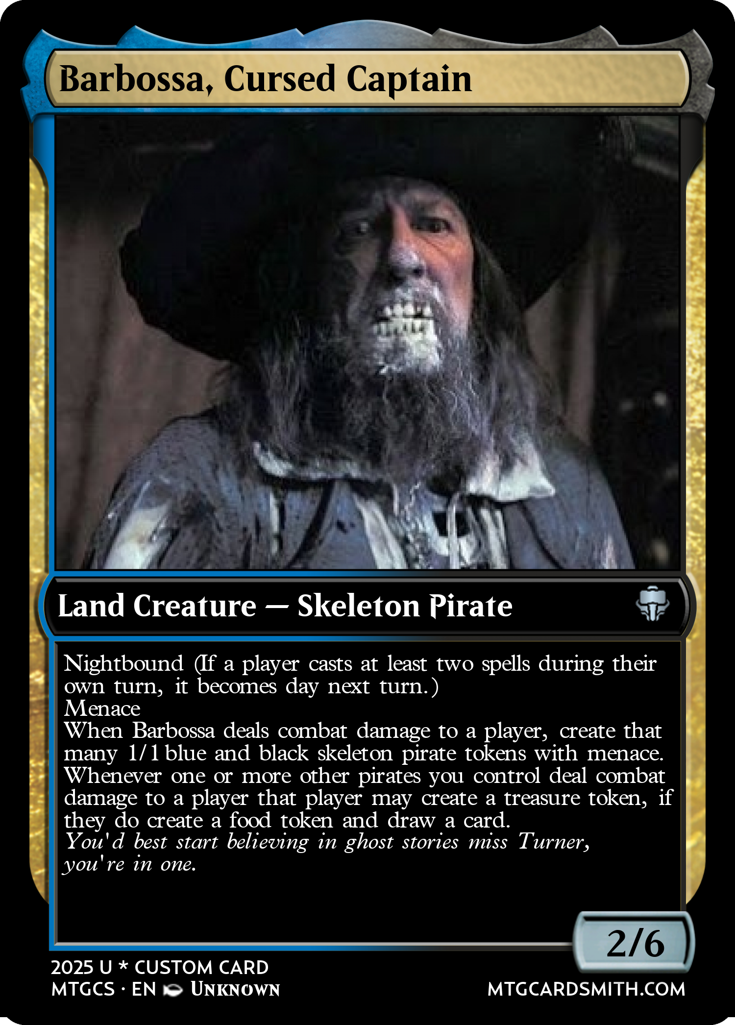 Barbossa, Cursed Captain