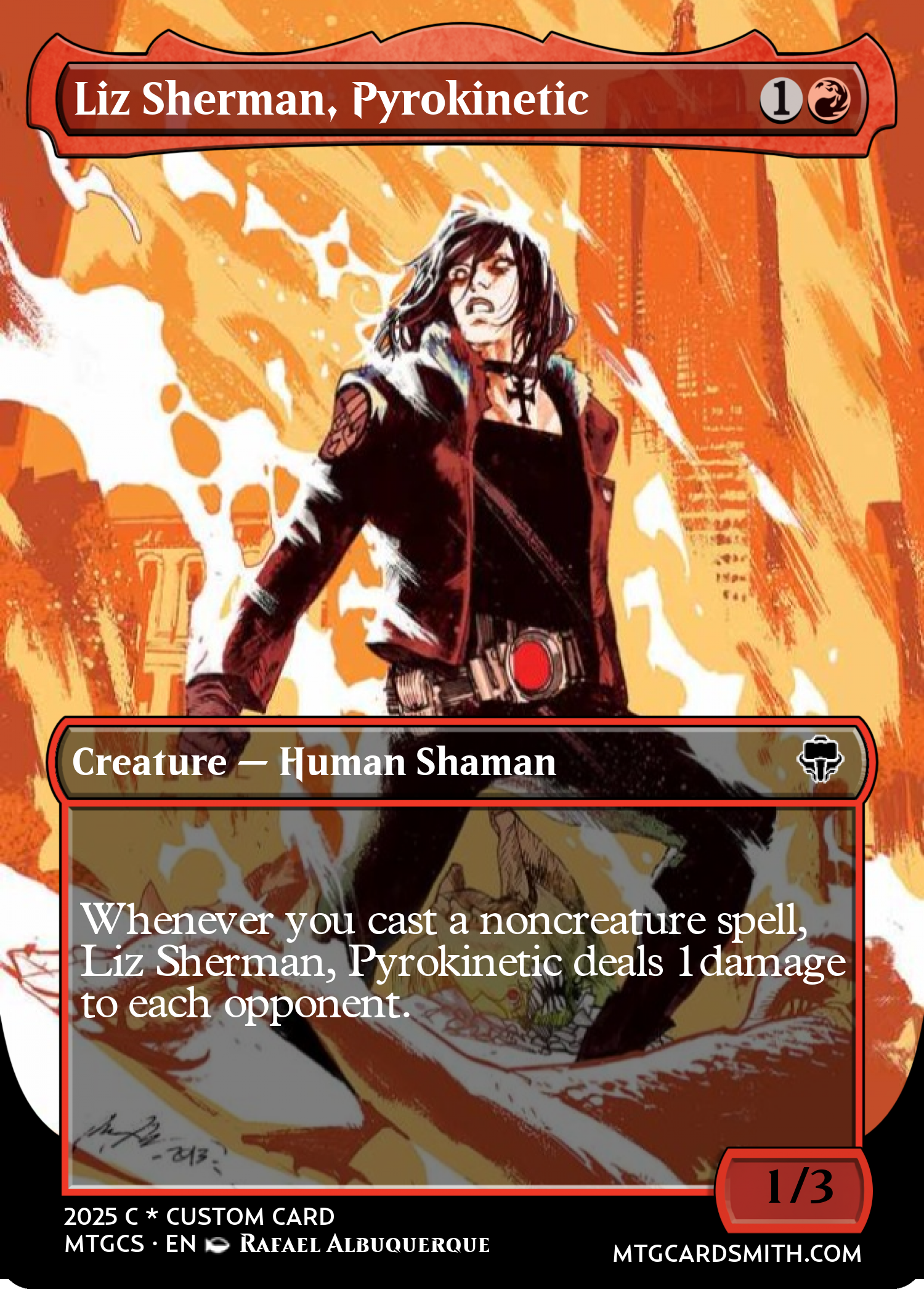 Liz Sherman, Pyrokinetic
