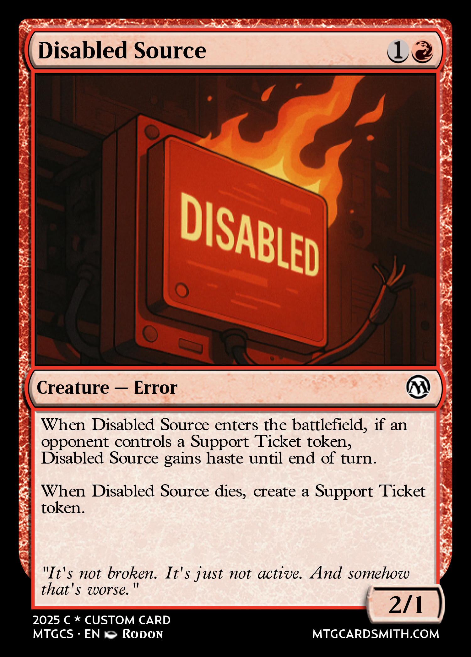 Disabled Source