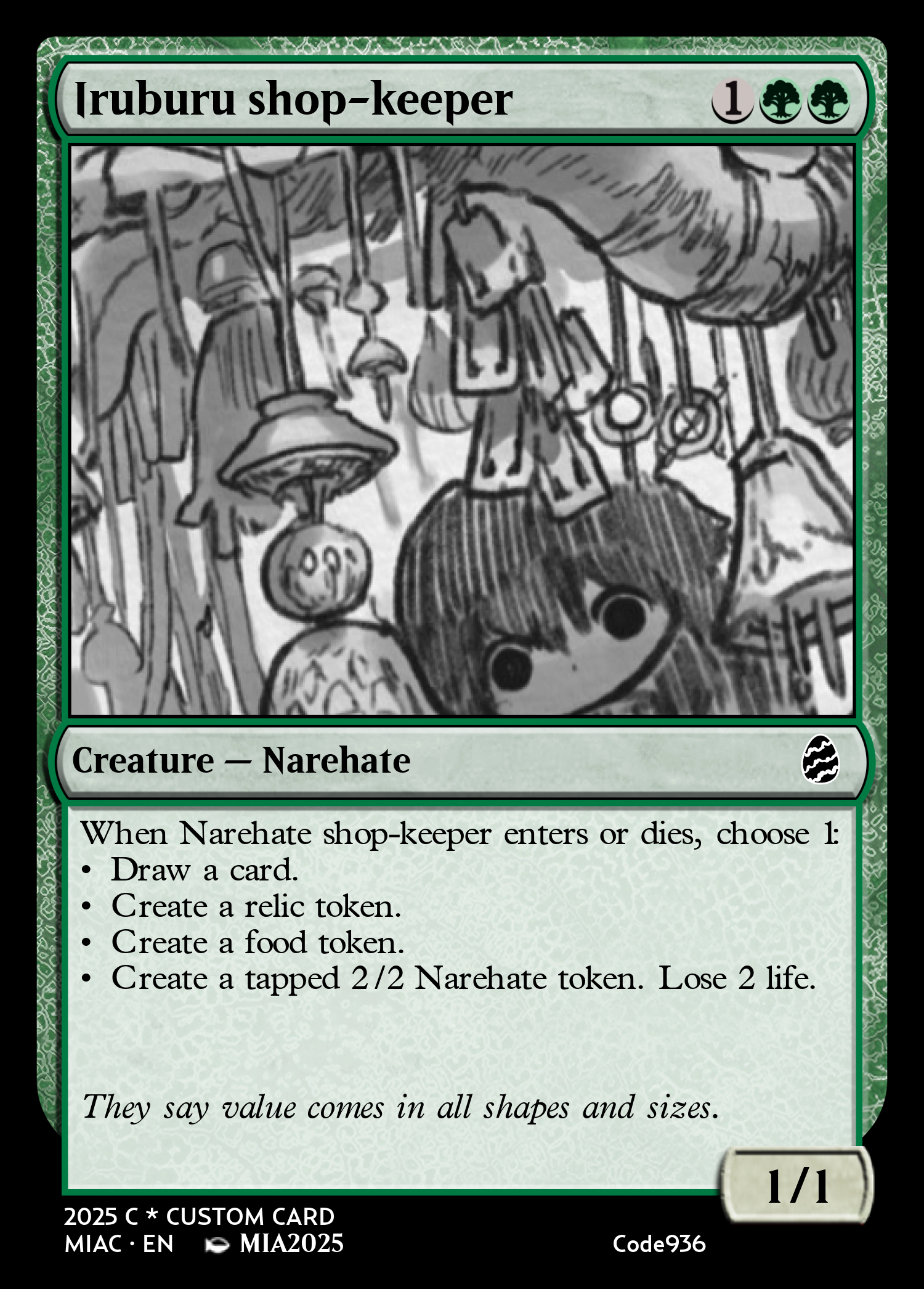 Iruburu shop-keeper