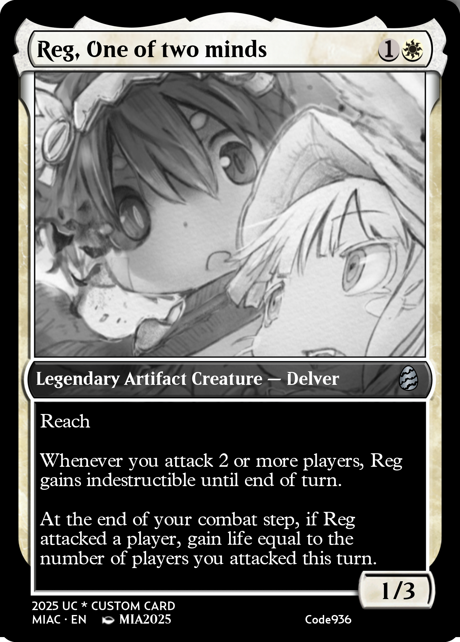 Reg, One of two minds