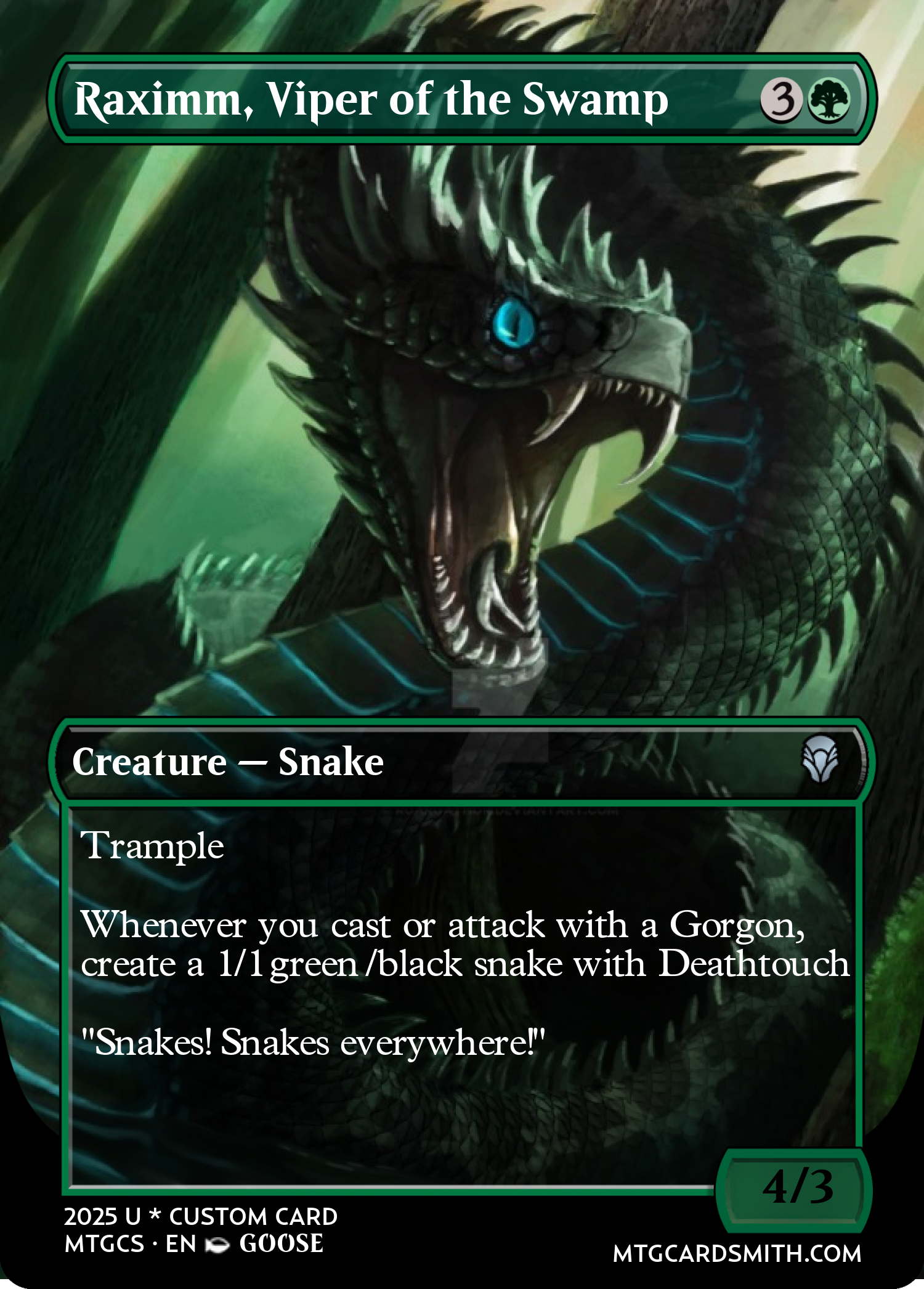 Raximm, Viper of the Swamp