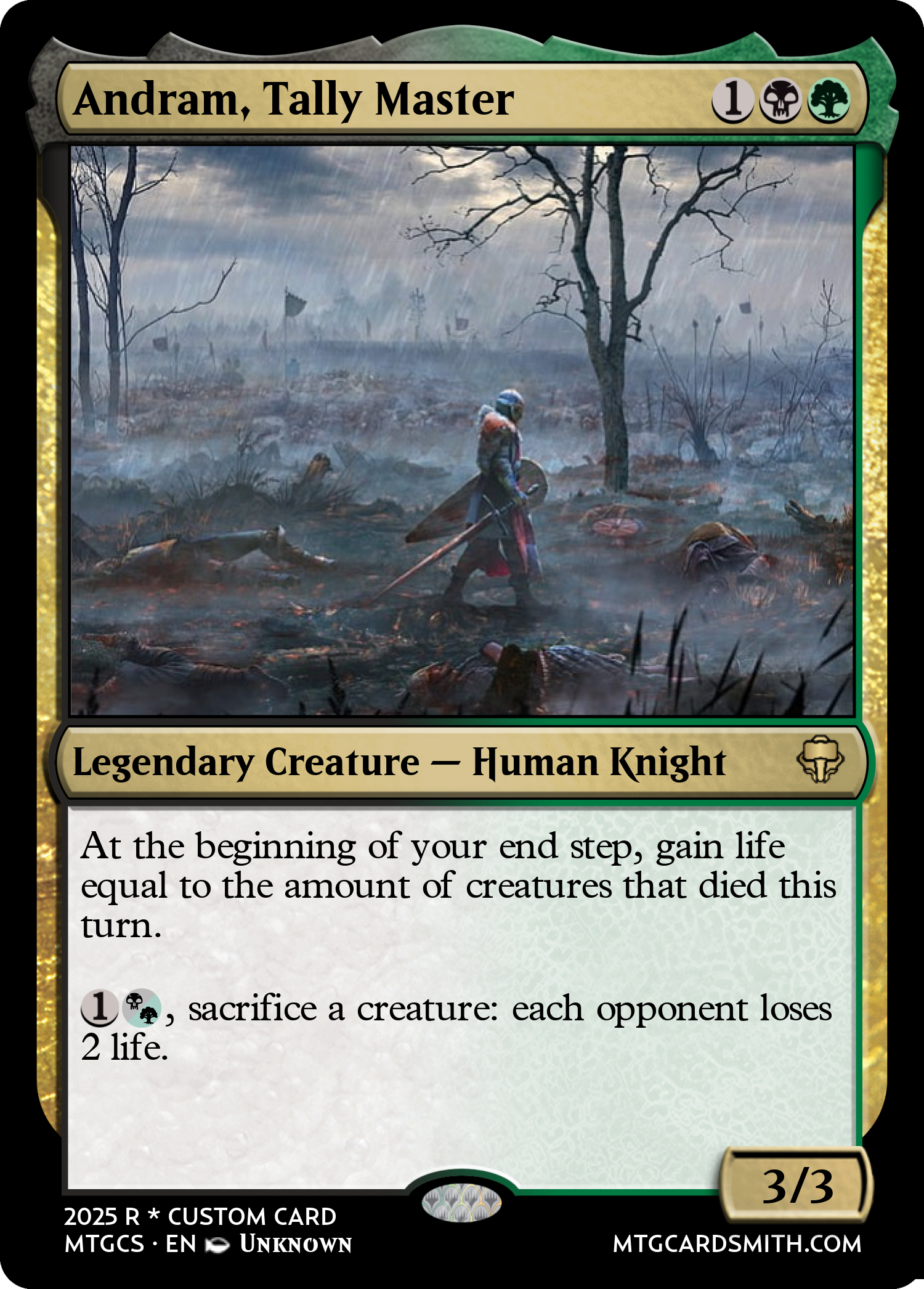 Andram, Tally Master