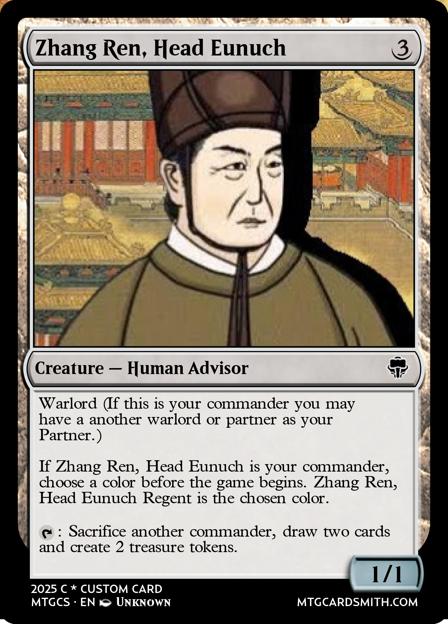 Zhang Ren, Head Eunuch