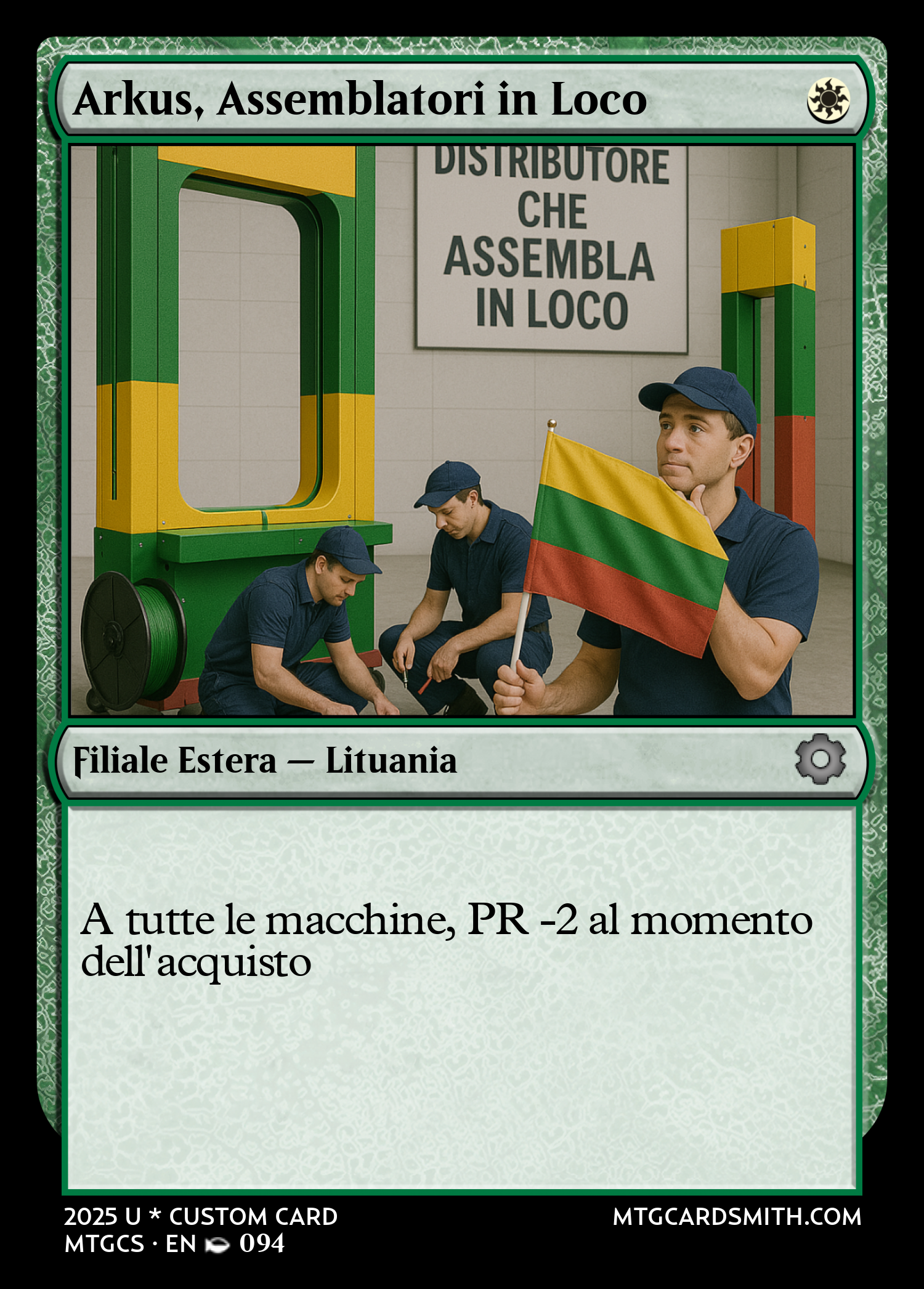 Arkus, Assemblatori in Loco