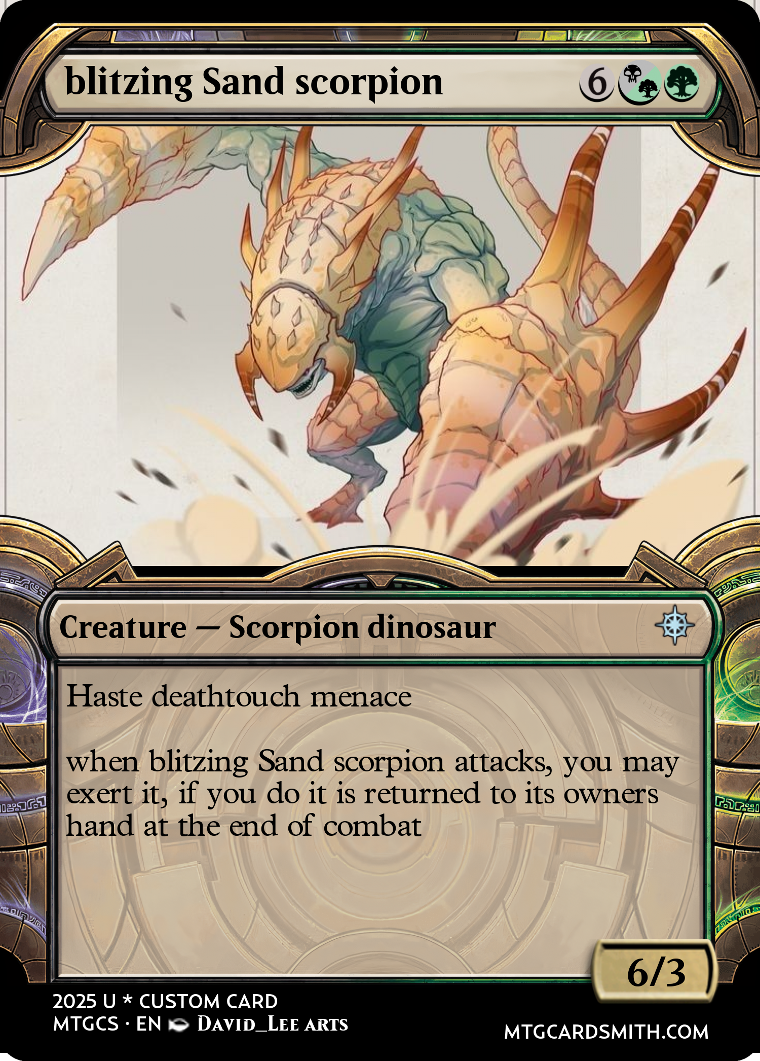 blitzing Sand scorpion