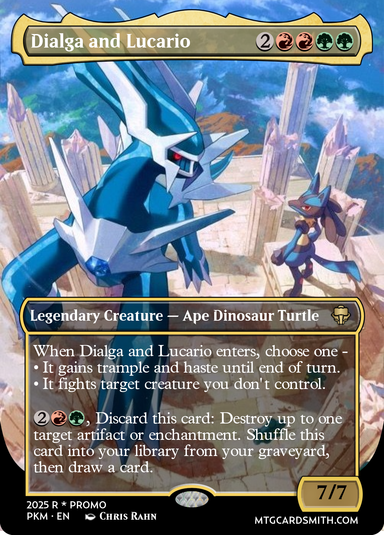 Dialga and Lucario