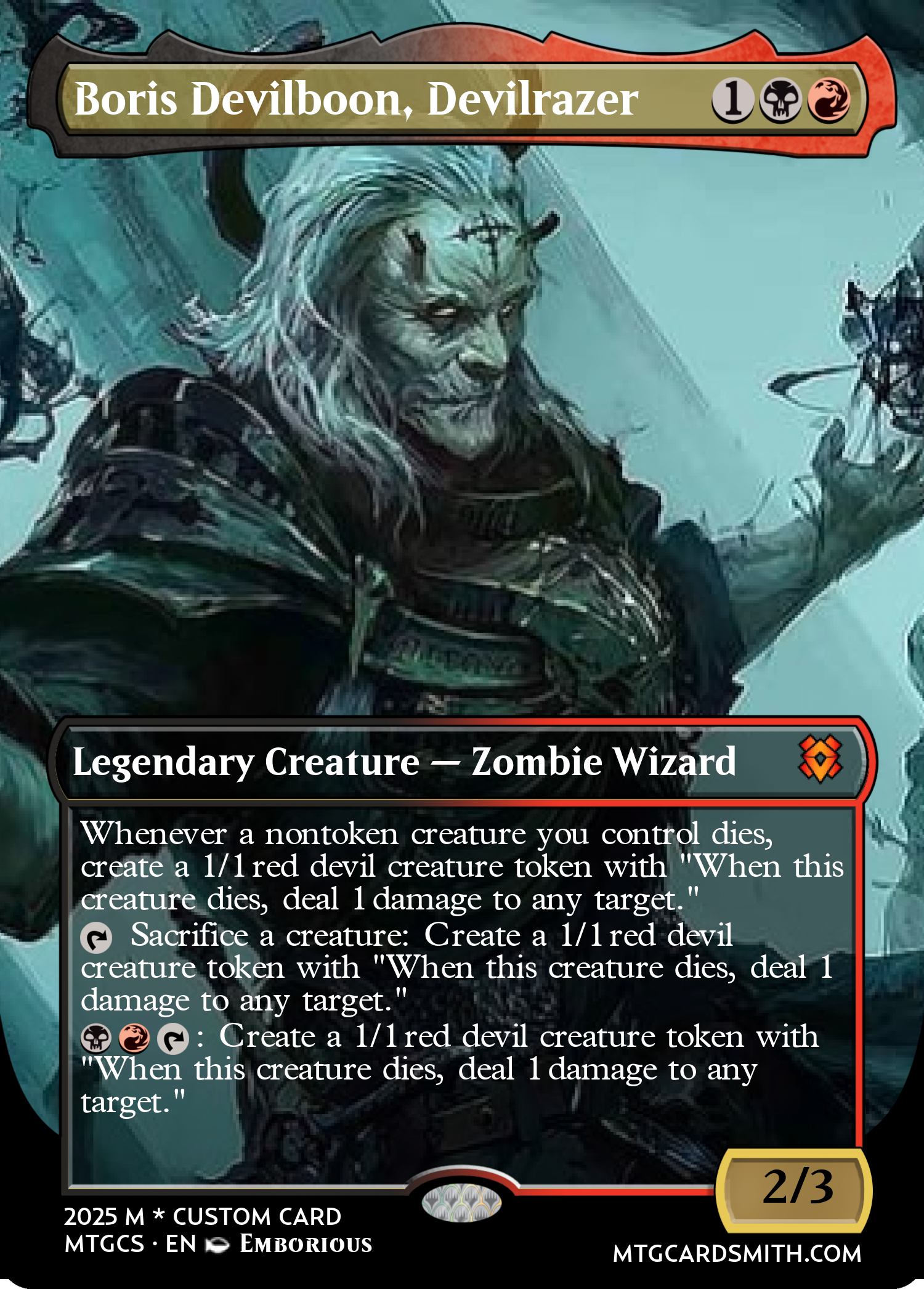 MTG　Boris Devilboon　【LEG】英語 MTG Boris Devilboon 【LEG】英語