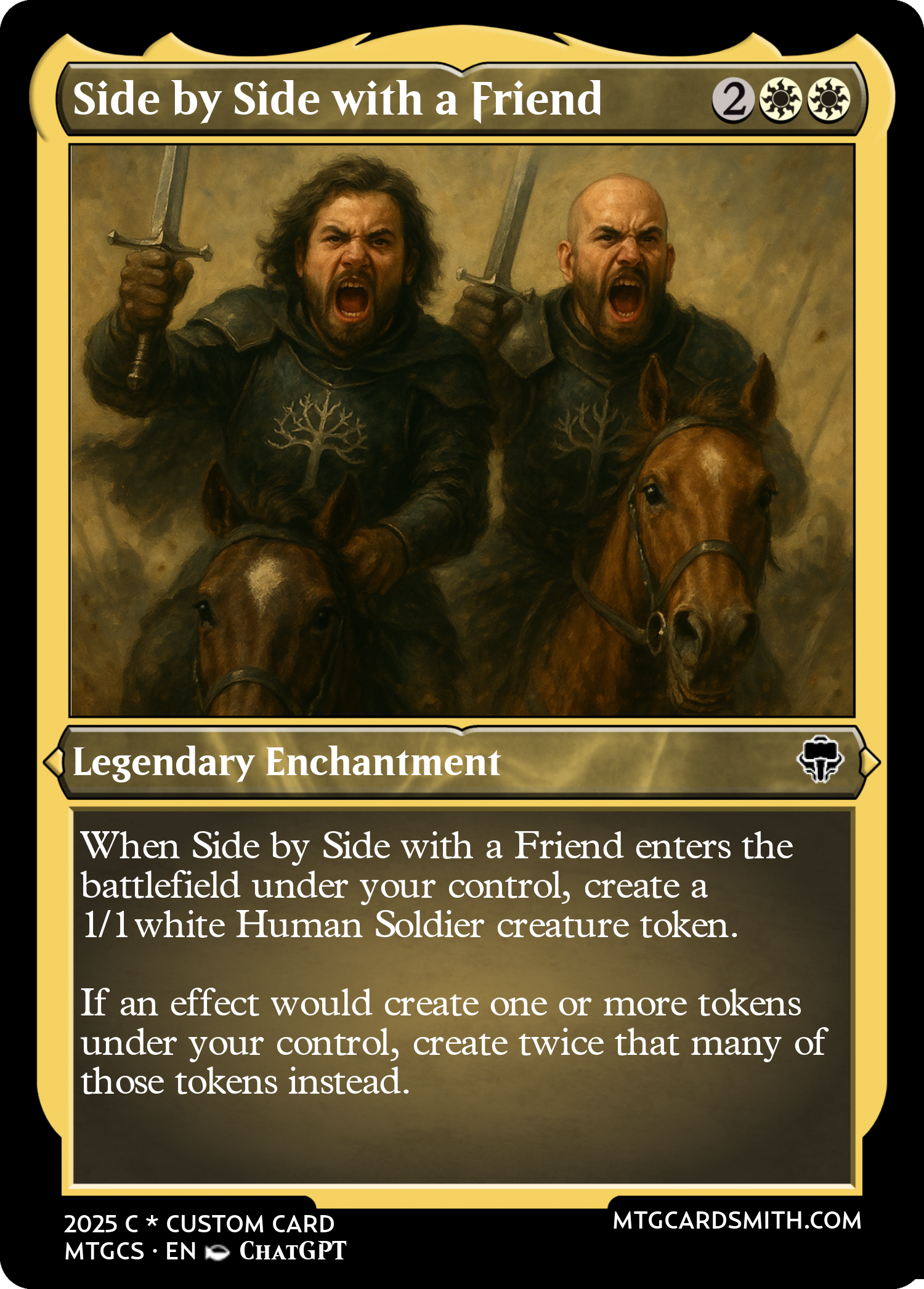 Side by Side with a Friend