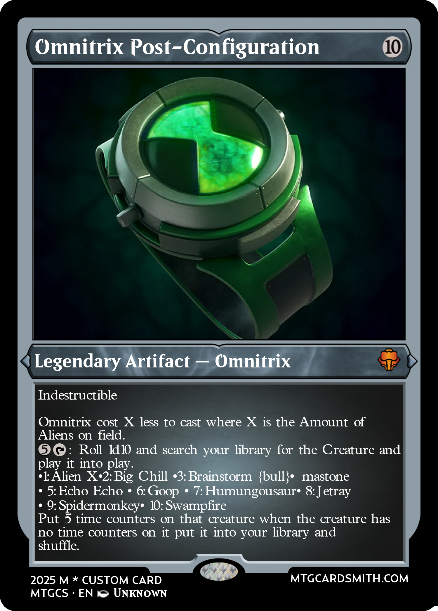 Omnitrix Post-Configuration