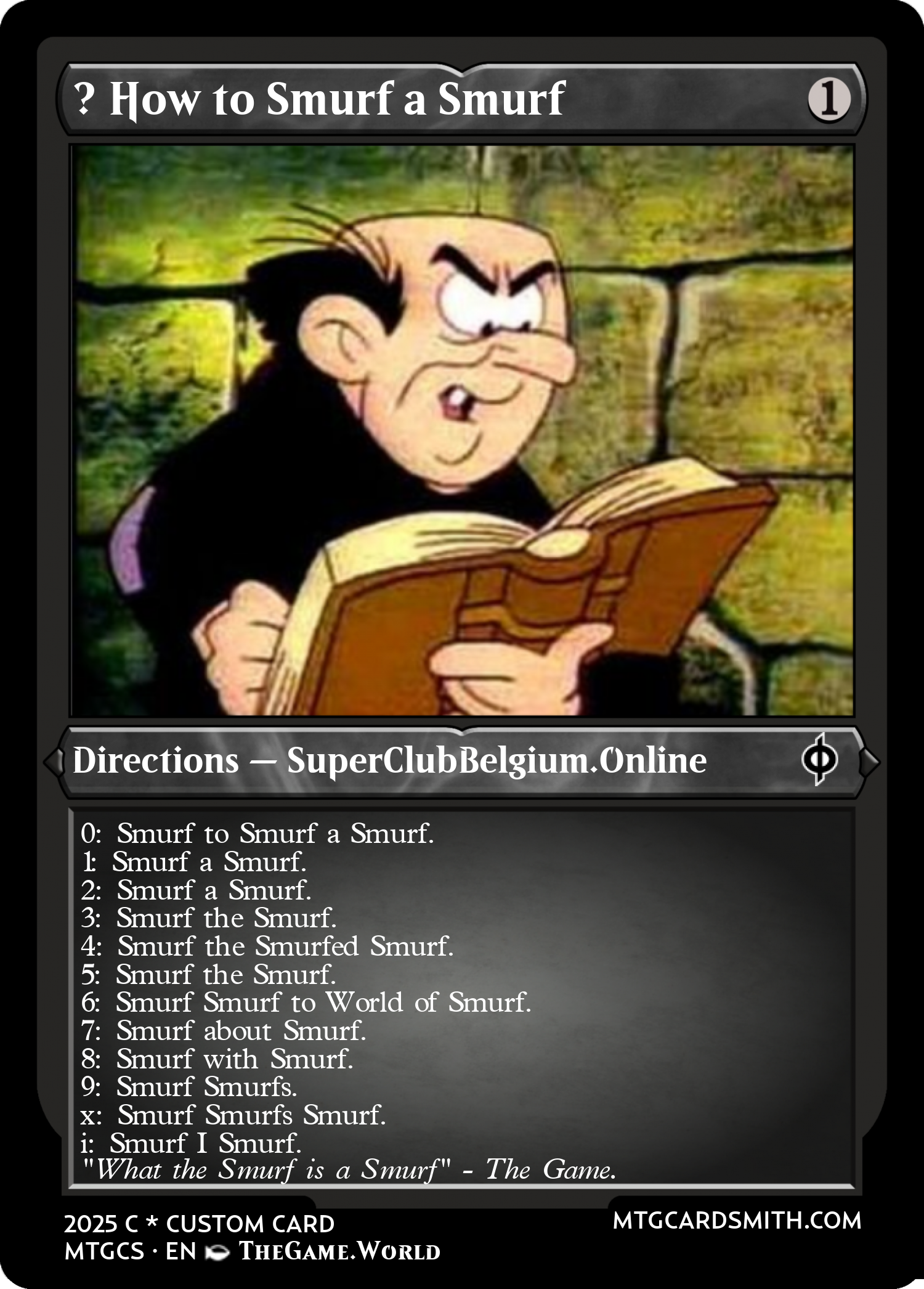 ? How to Smurf a Smurf
