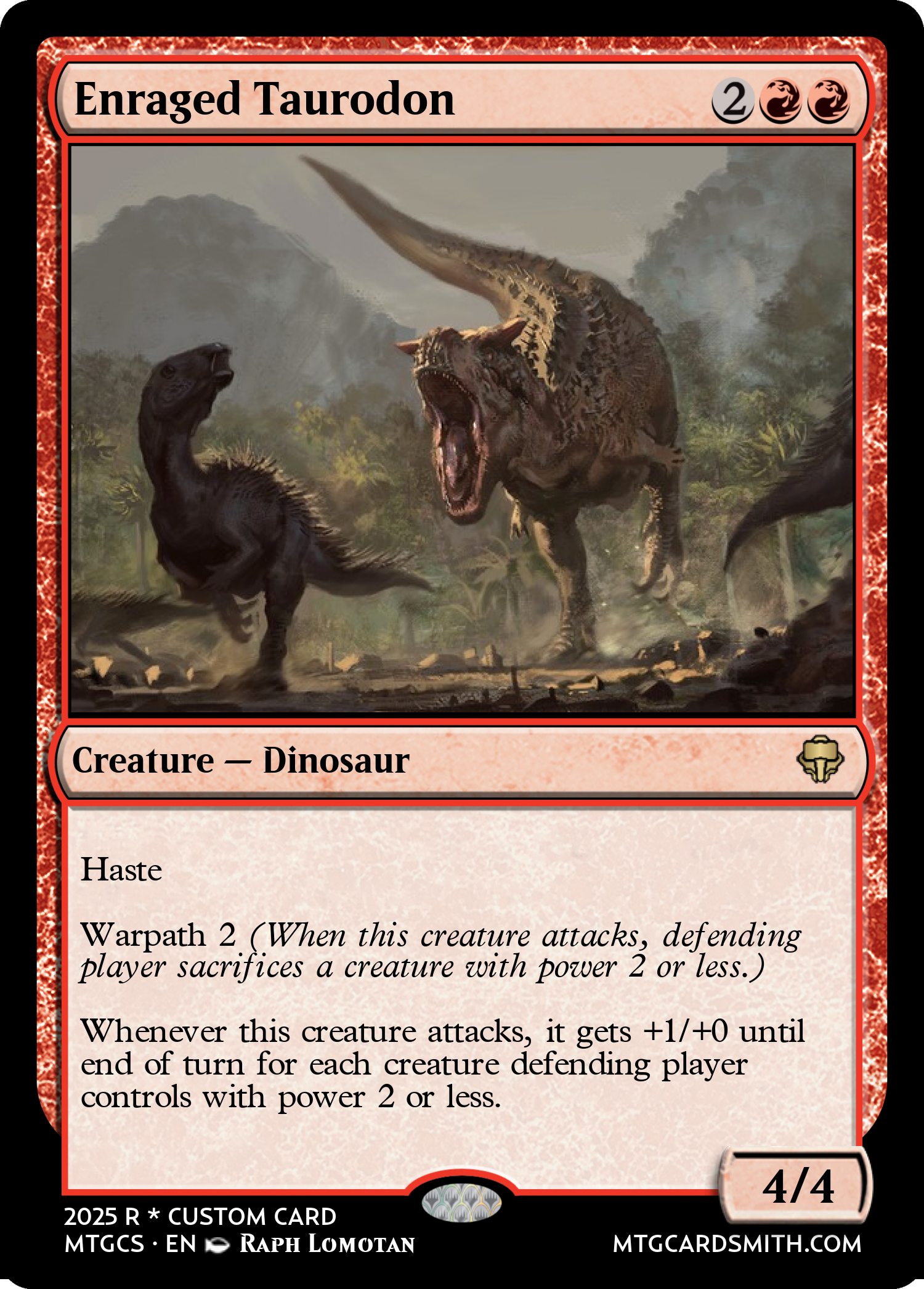 Enraged Taurodon
