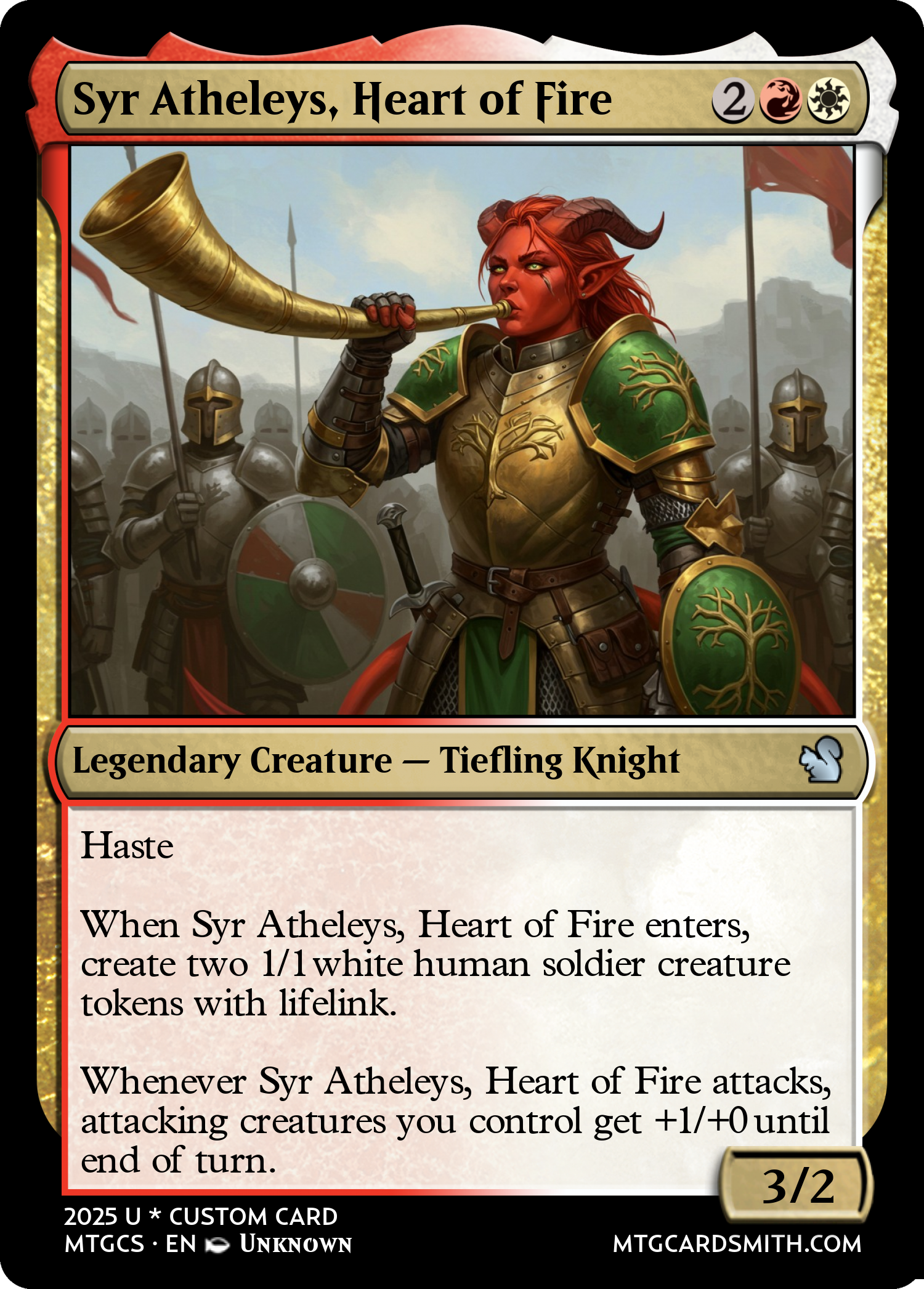 Syr Atheleys, Heart of Fire
