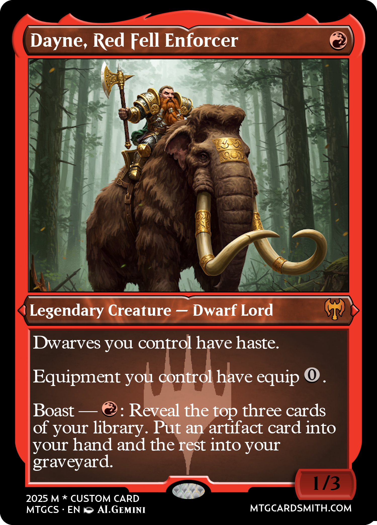Dayne, Red Fell Enforcer