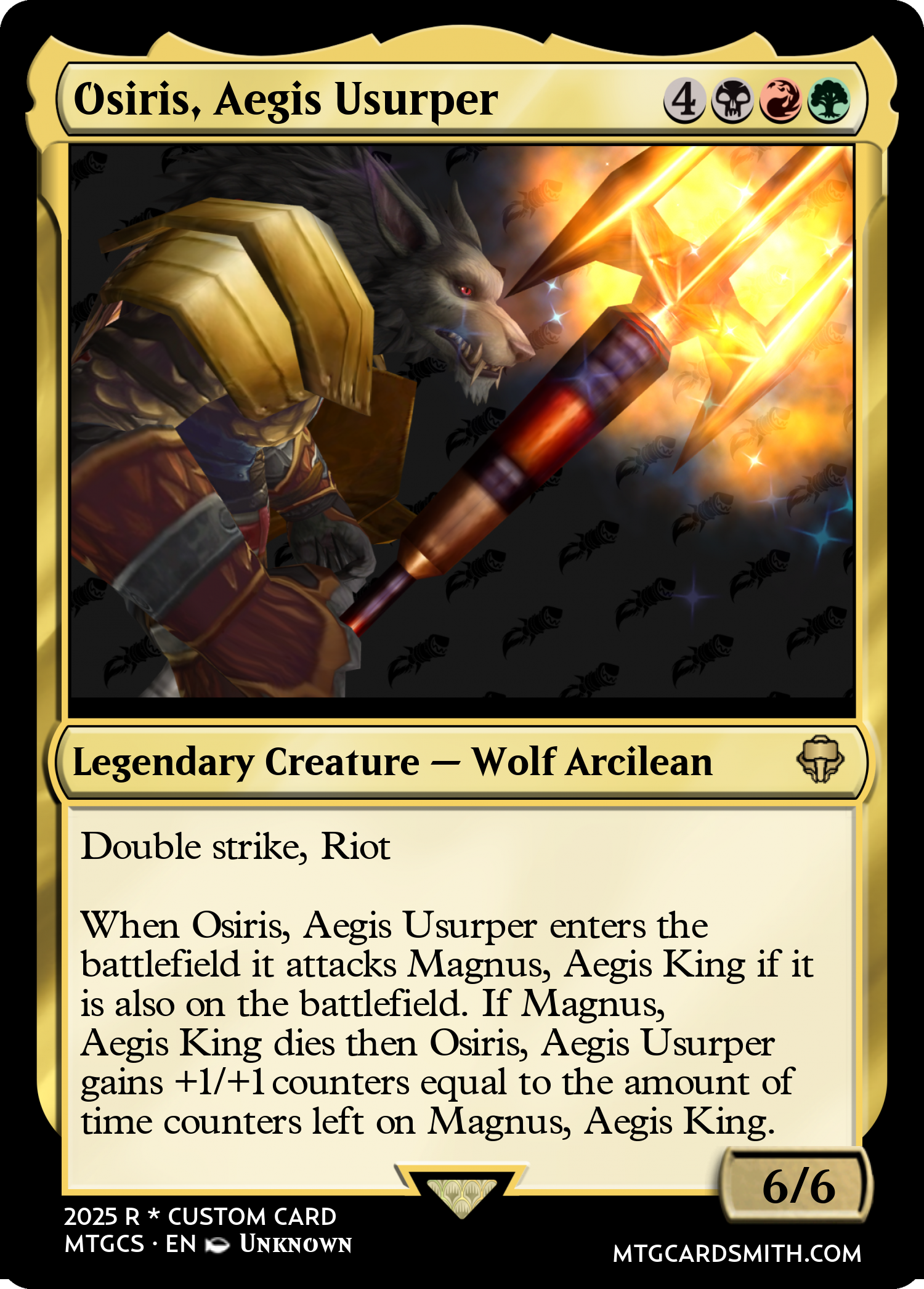 Osiris, Aegis Usurper