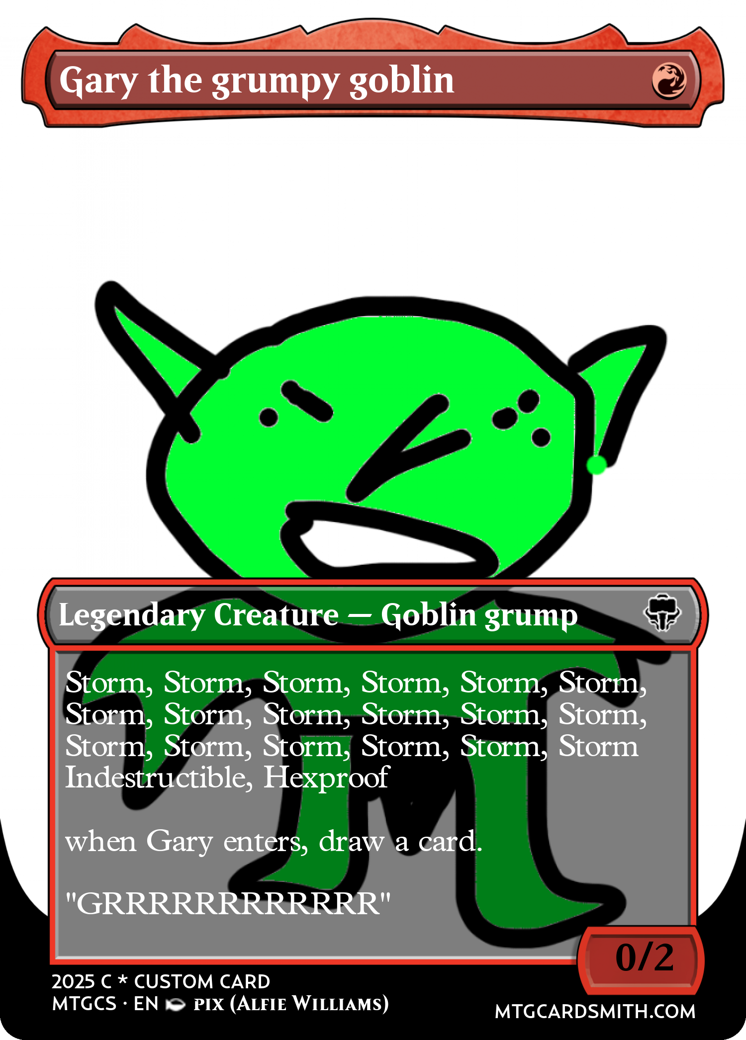 Gary the grumpy goblin
