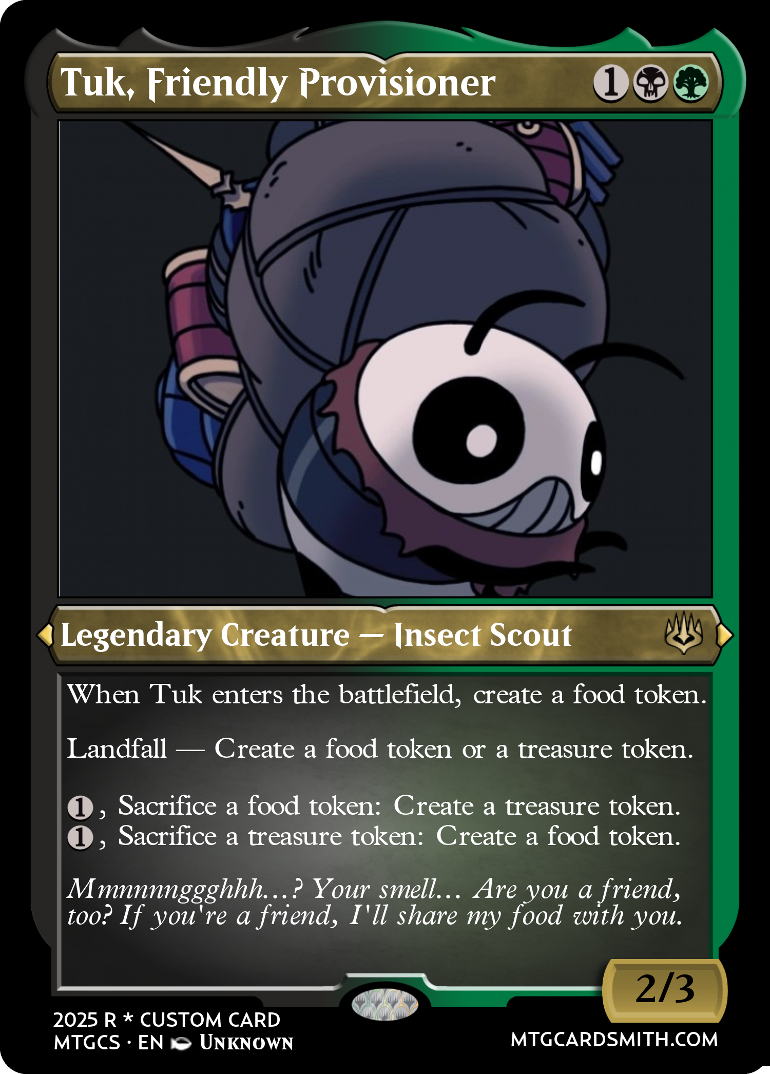 Tuk, Friendly Provisioner