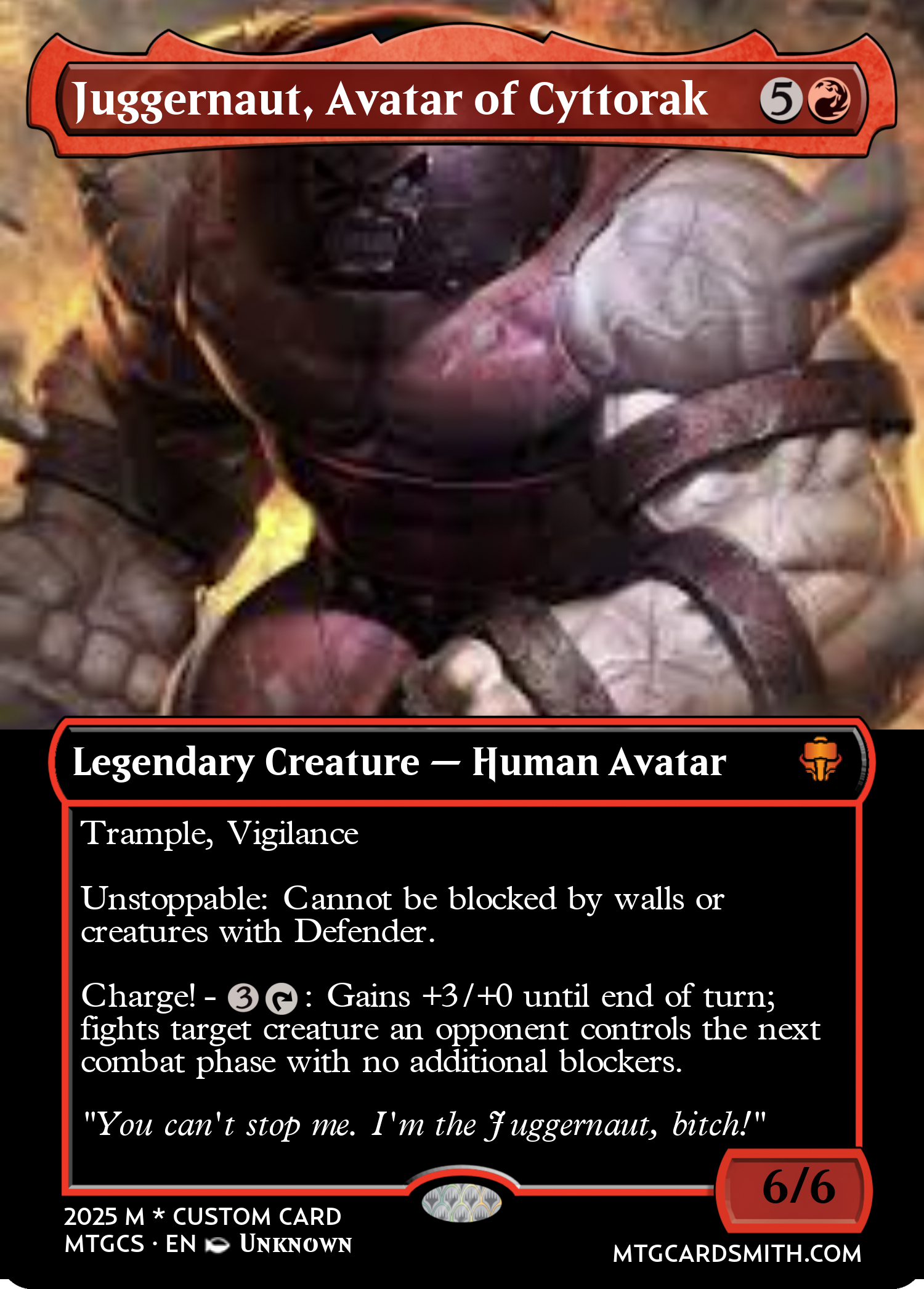 Juggernaut, Avatar of Cyttorak