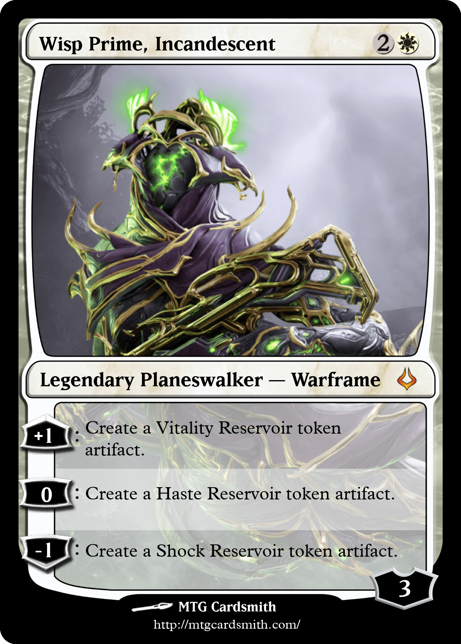 Wisp Prime, Incandescent