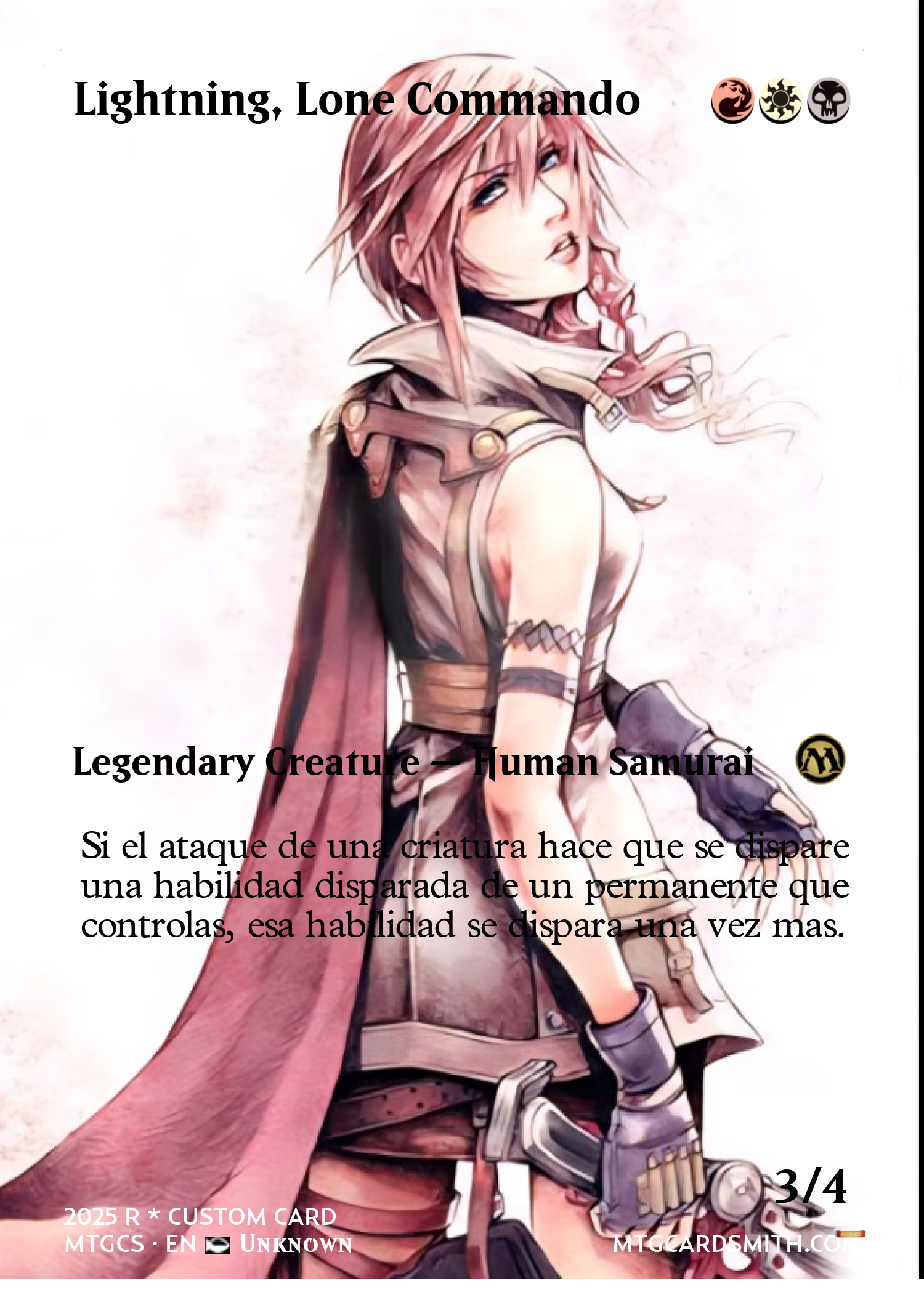 Lightning, Lone Commando