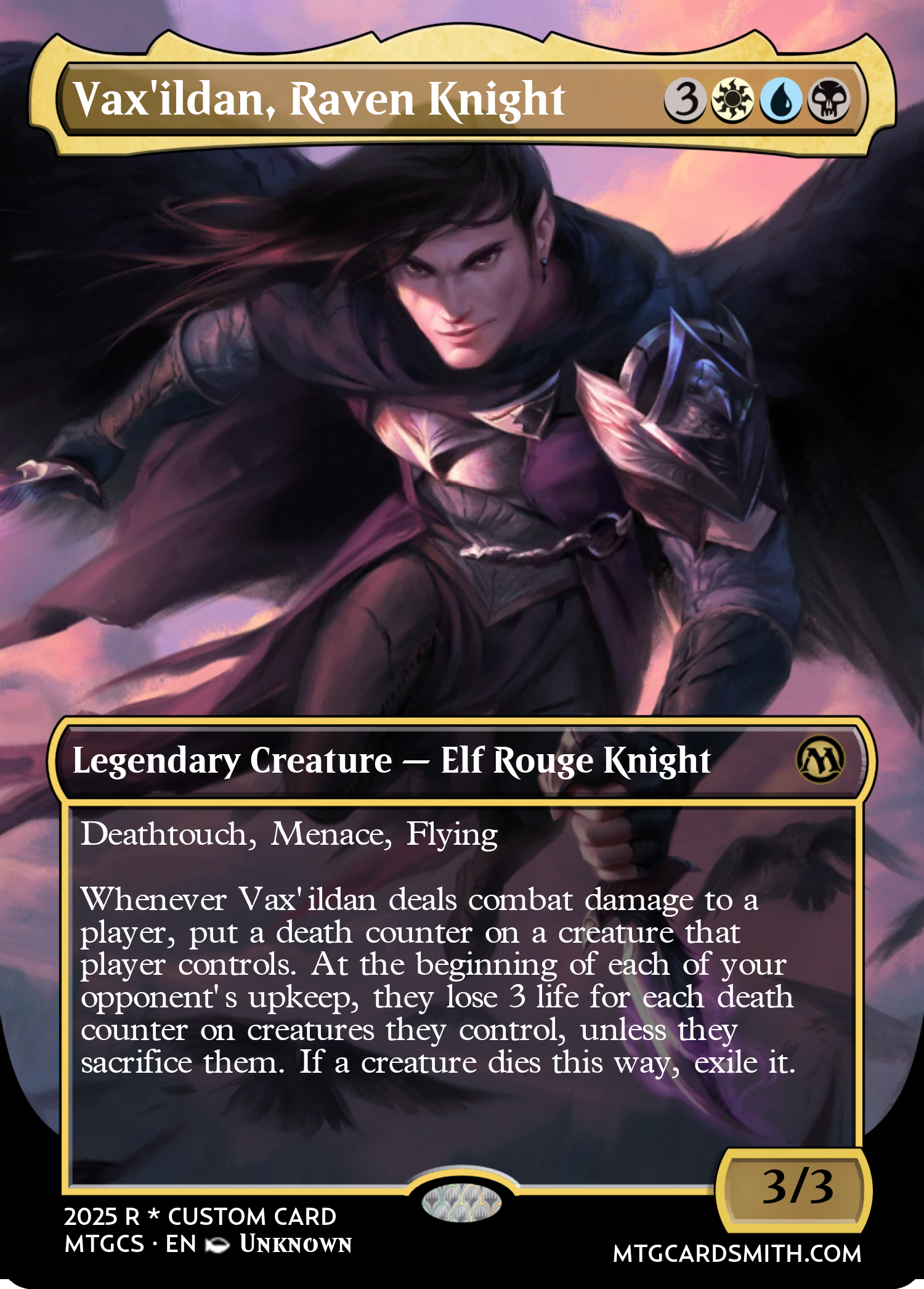 Vax'ildan, Raven Knight