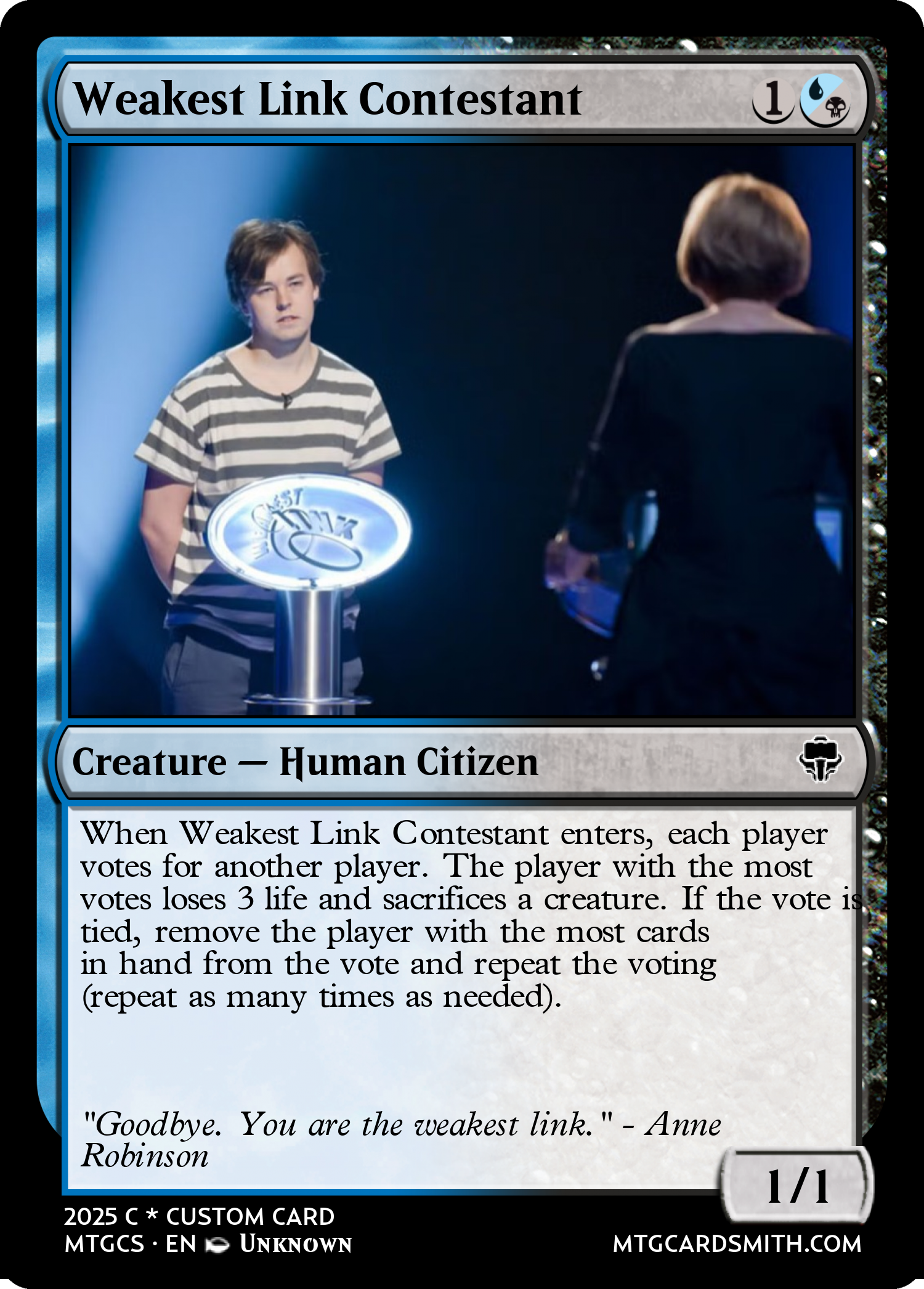 Weakest Link Contestant