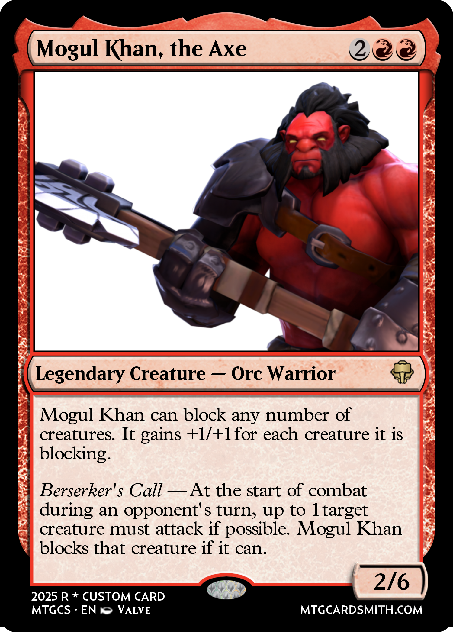 Mogul Khan, the Axe