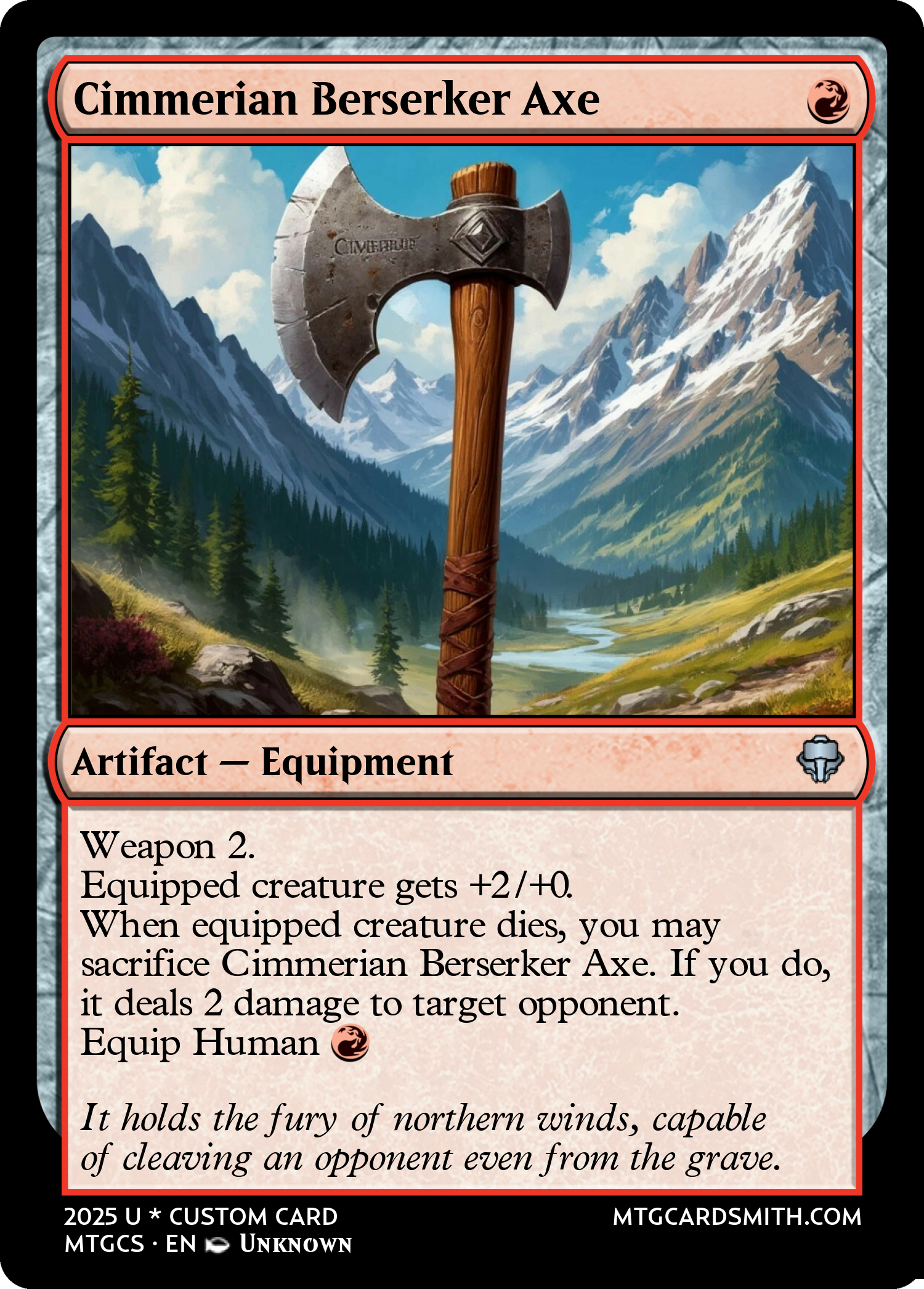 Cimmerian Berserker Axe