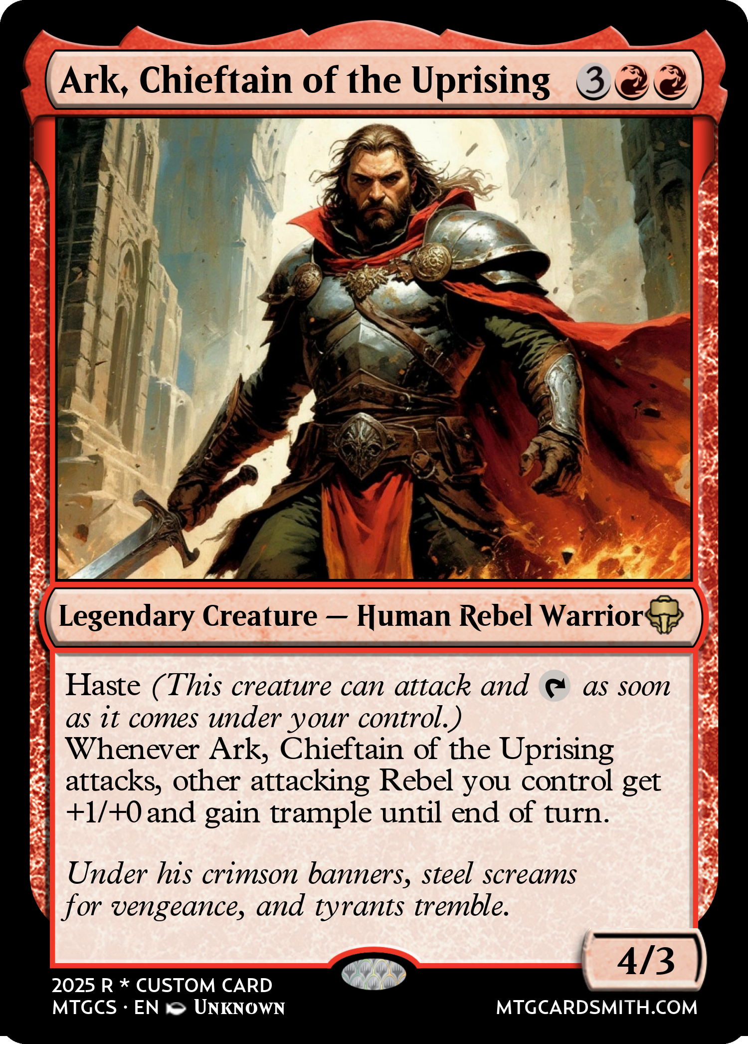 Ark, Chieftain of the Uprising