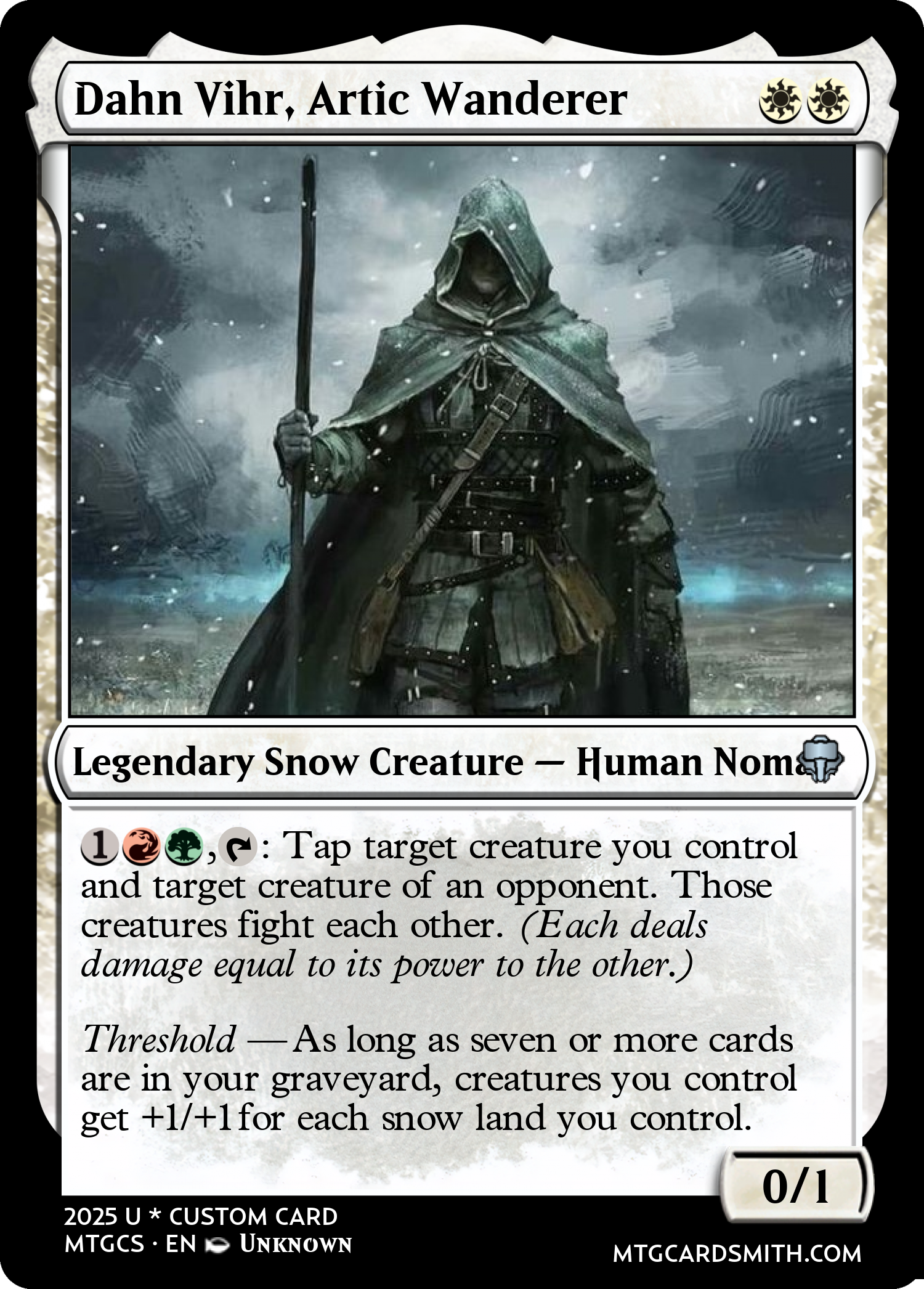 Dahn Vihr, Artic Wanderer