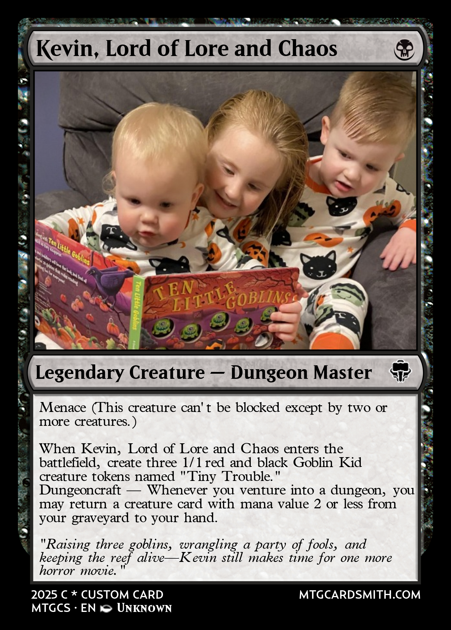 Kevin, Lord of Lore and Chaos