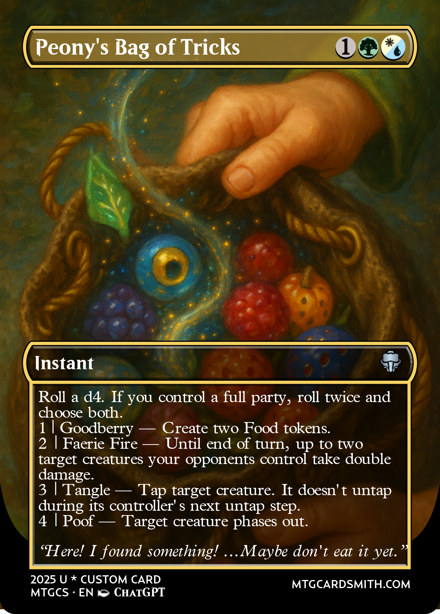 Peony's Bag of Tricks
