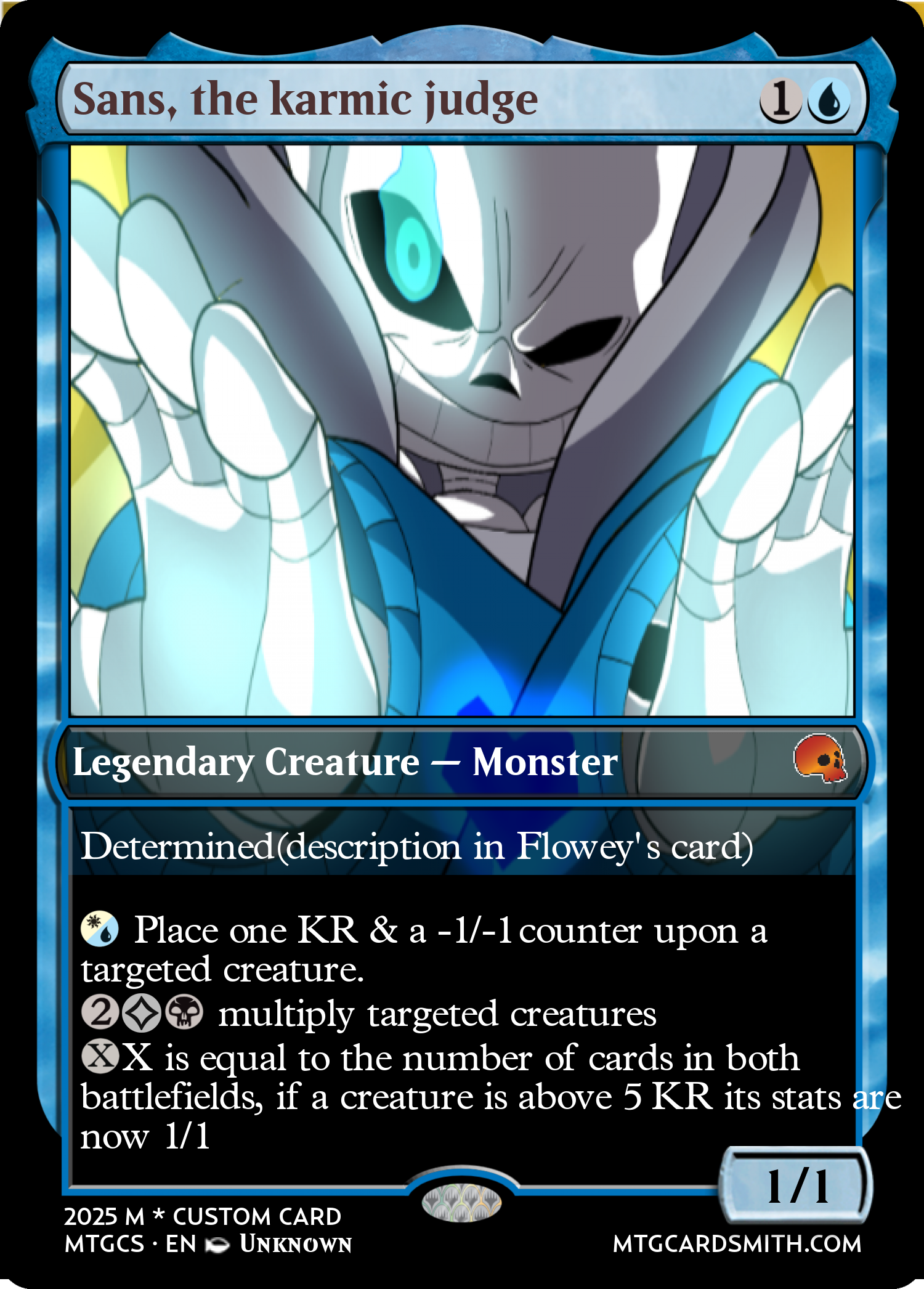 Sans, the karmic judge