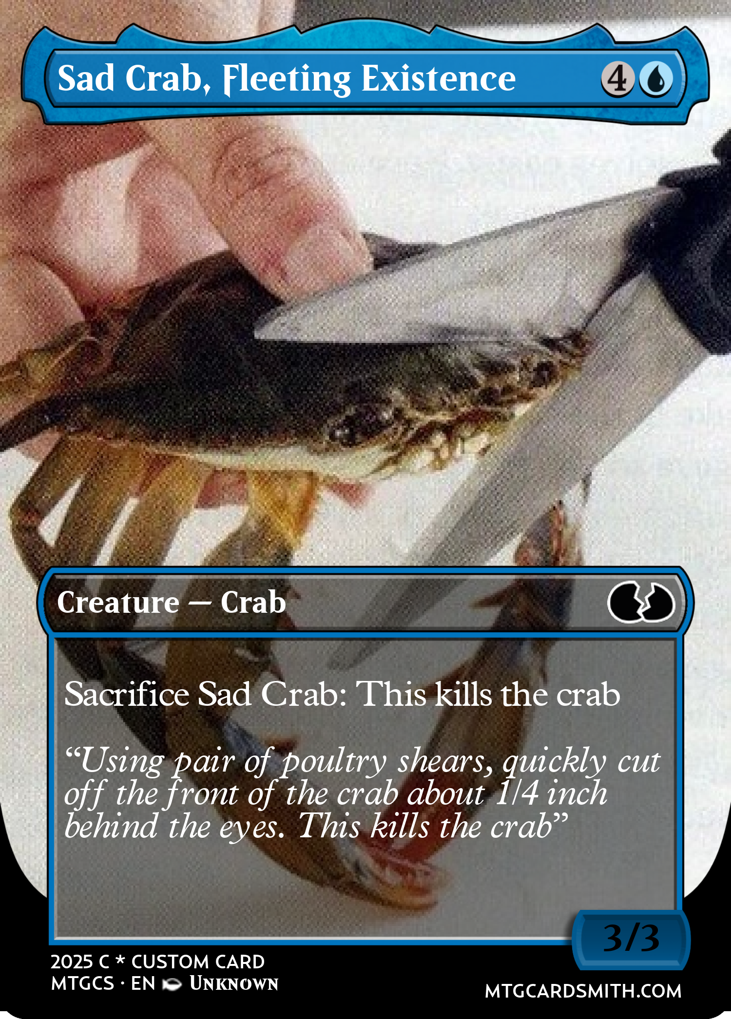 Sad Crab, Fleeting Existence
