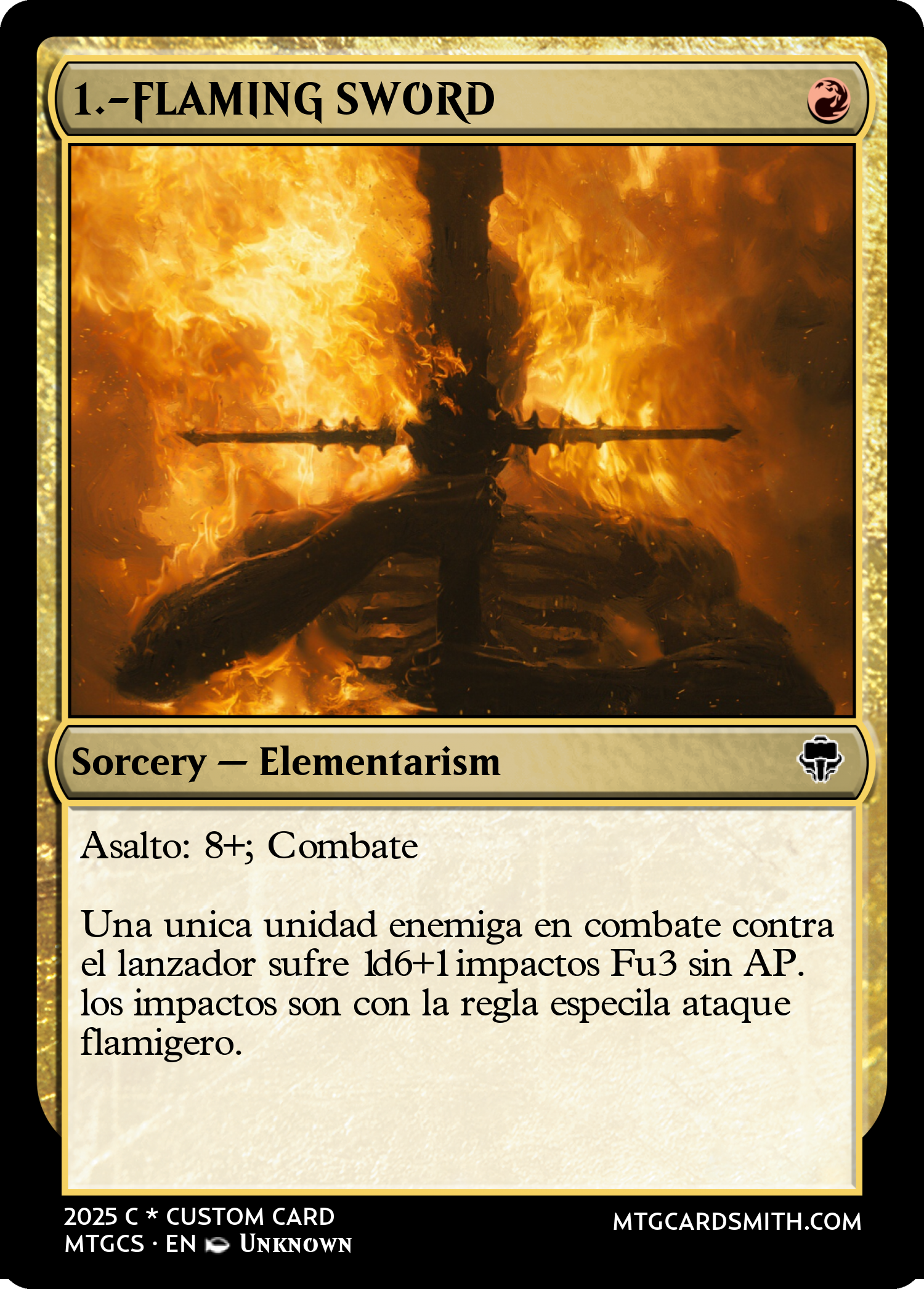 1.-FLAMING SWORD