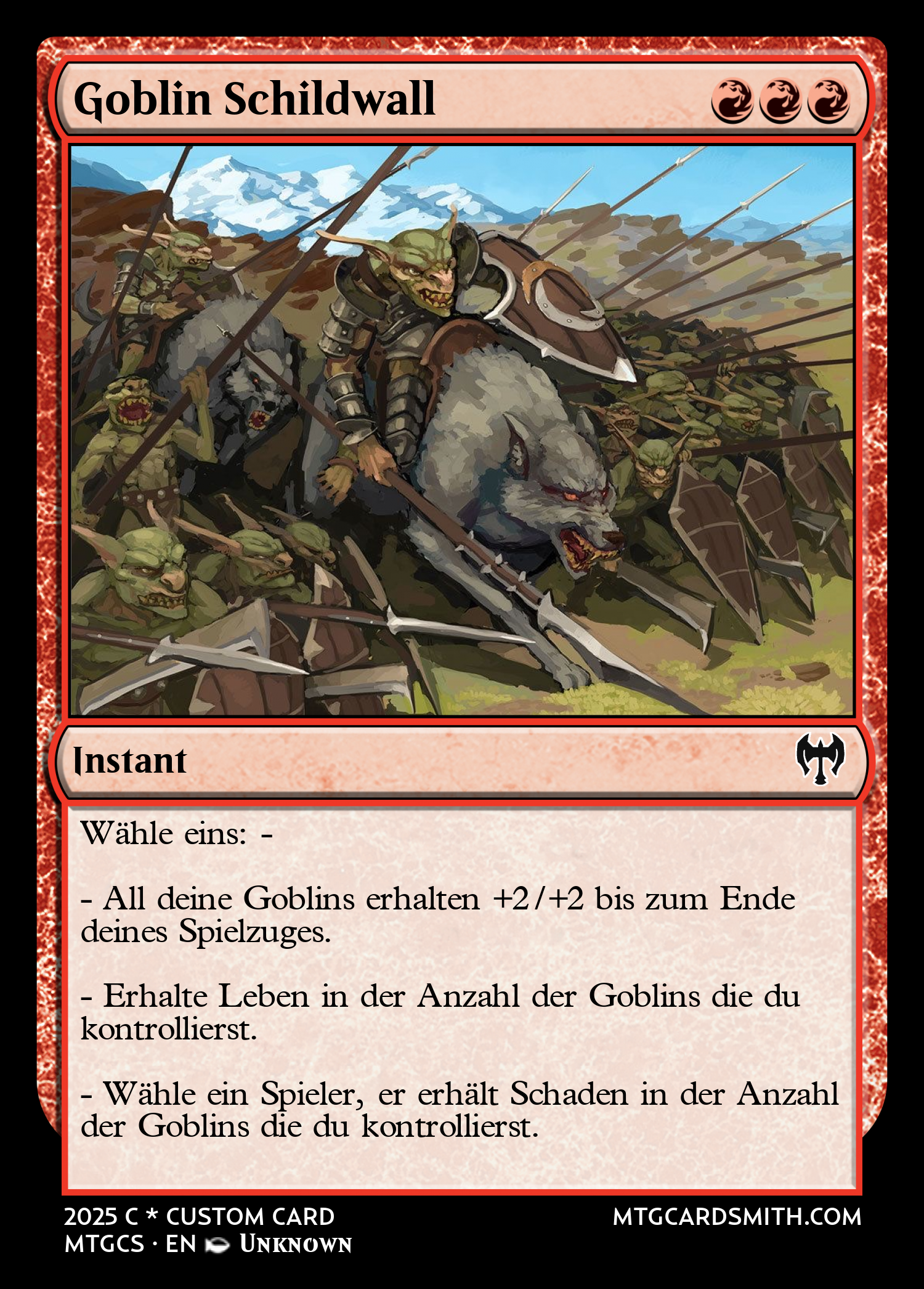 Goblin Schildwall