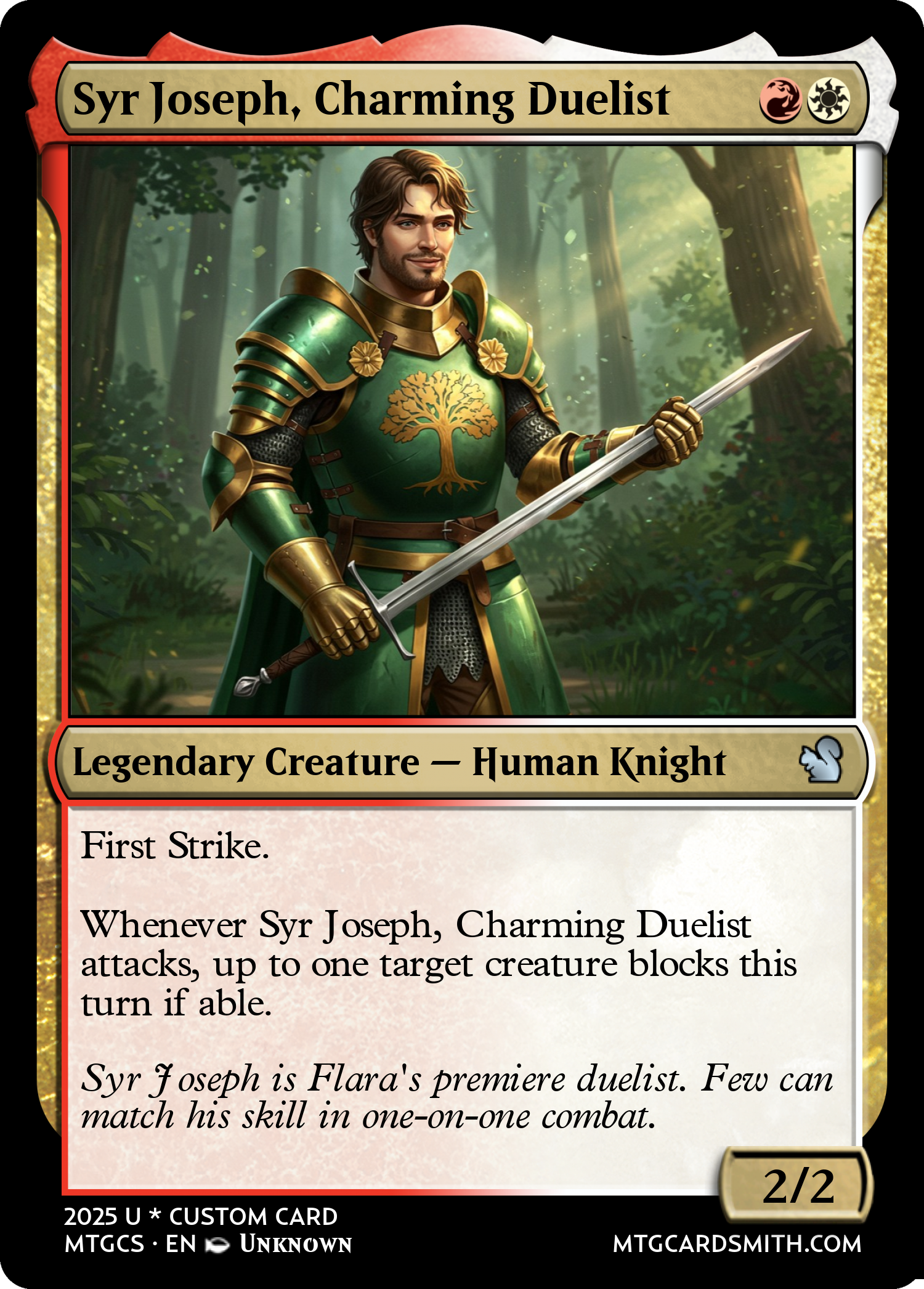 Syr Joseph, Charming Duelist