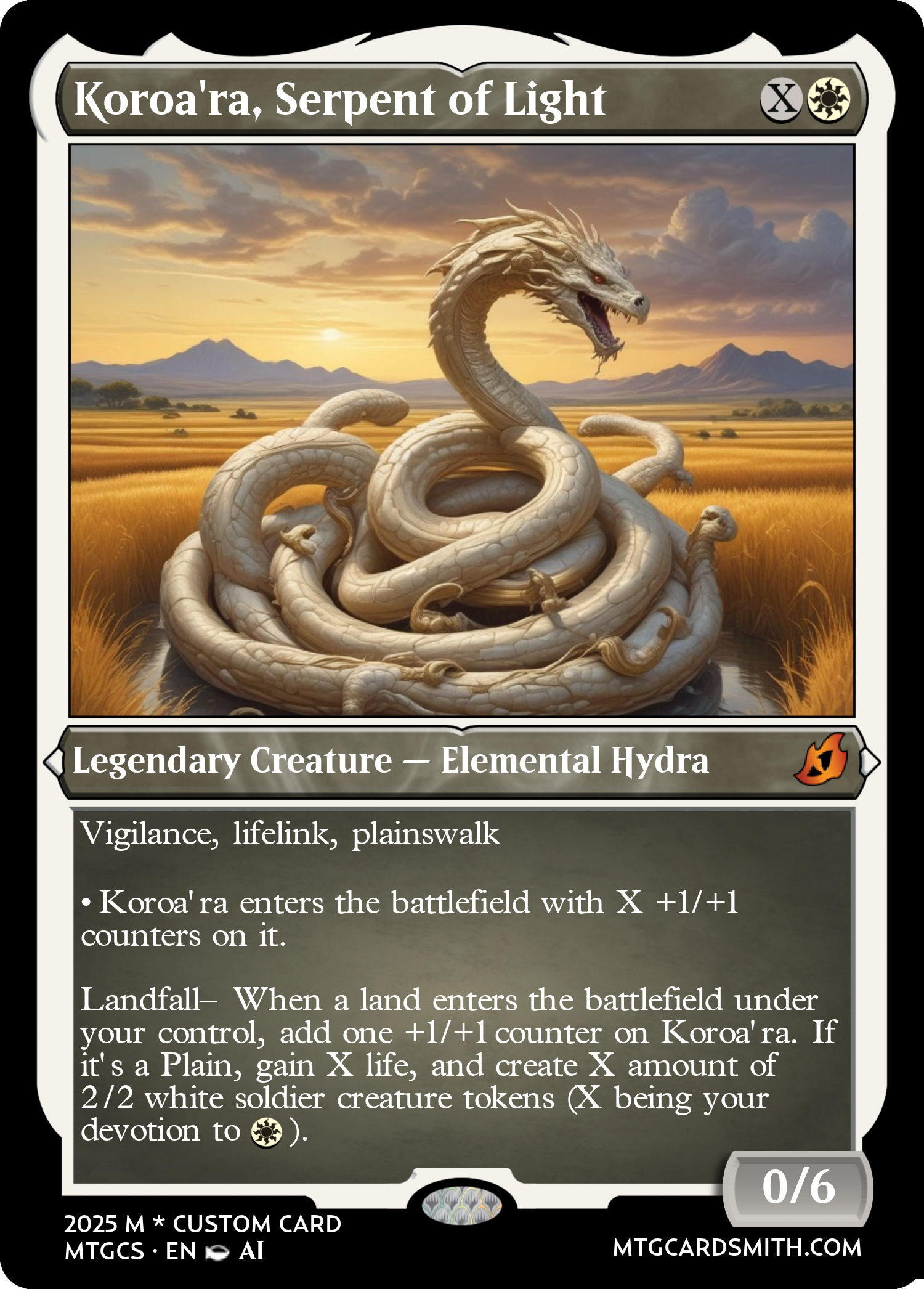 Koroa'ra, Serpent of Light
