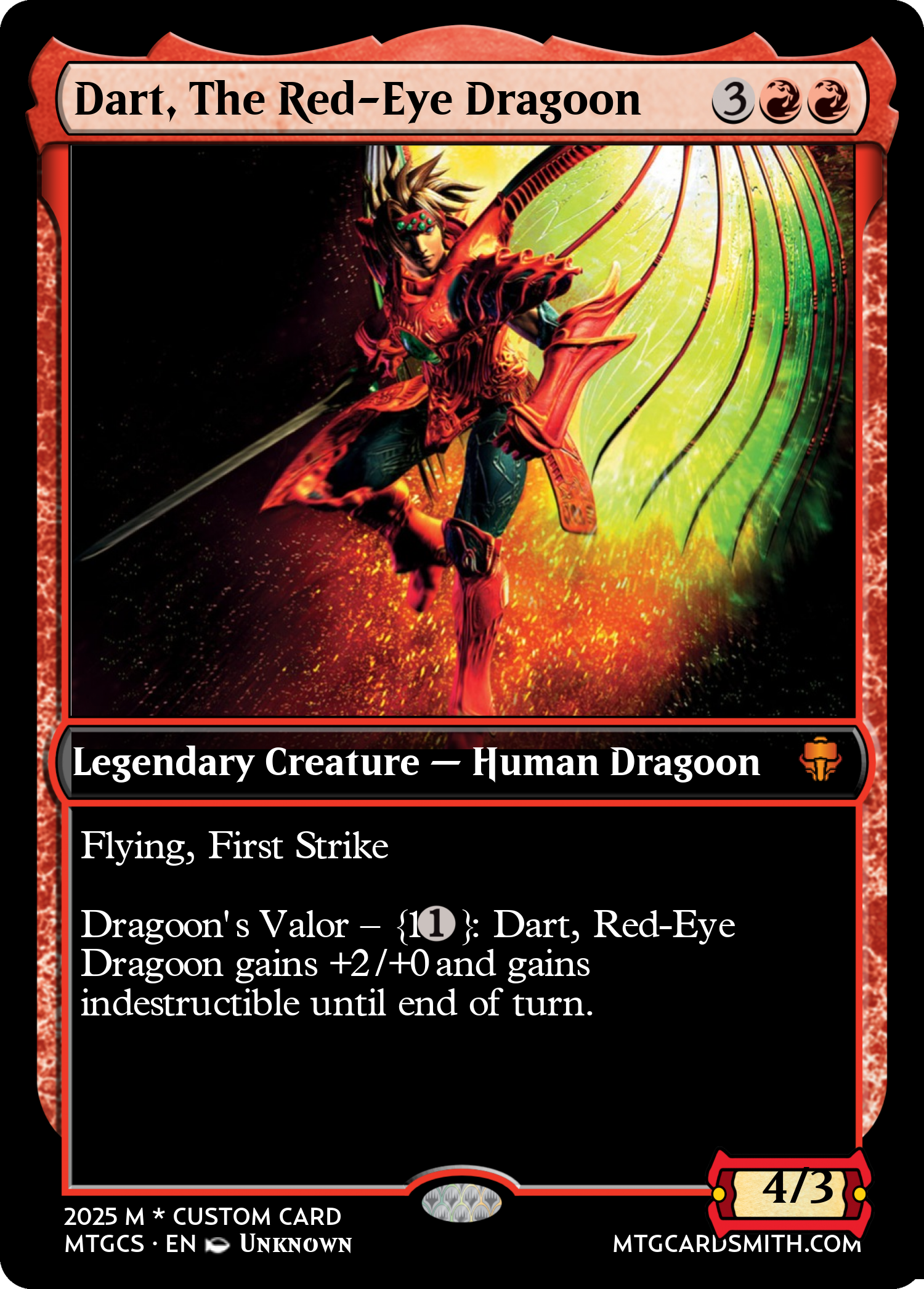 Dart, The Red-Eye Dragoon