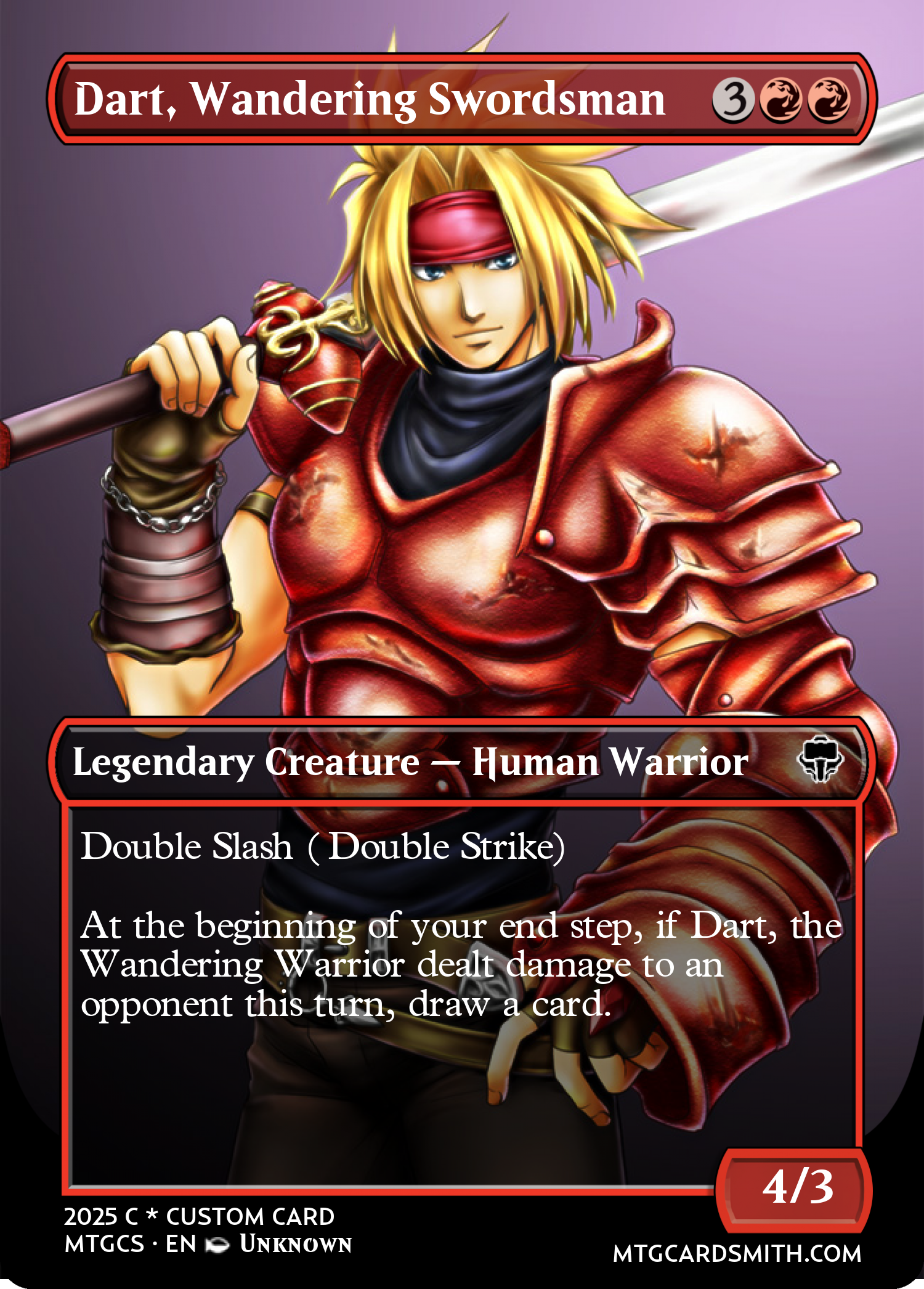 Dart, Wandering Swordsman