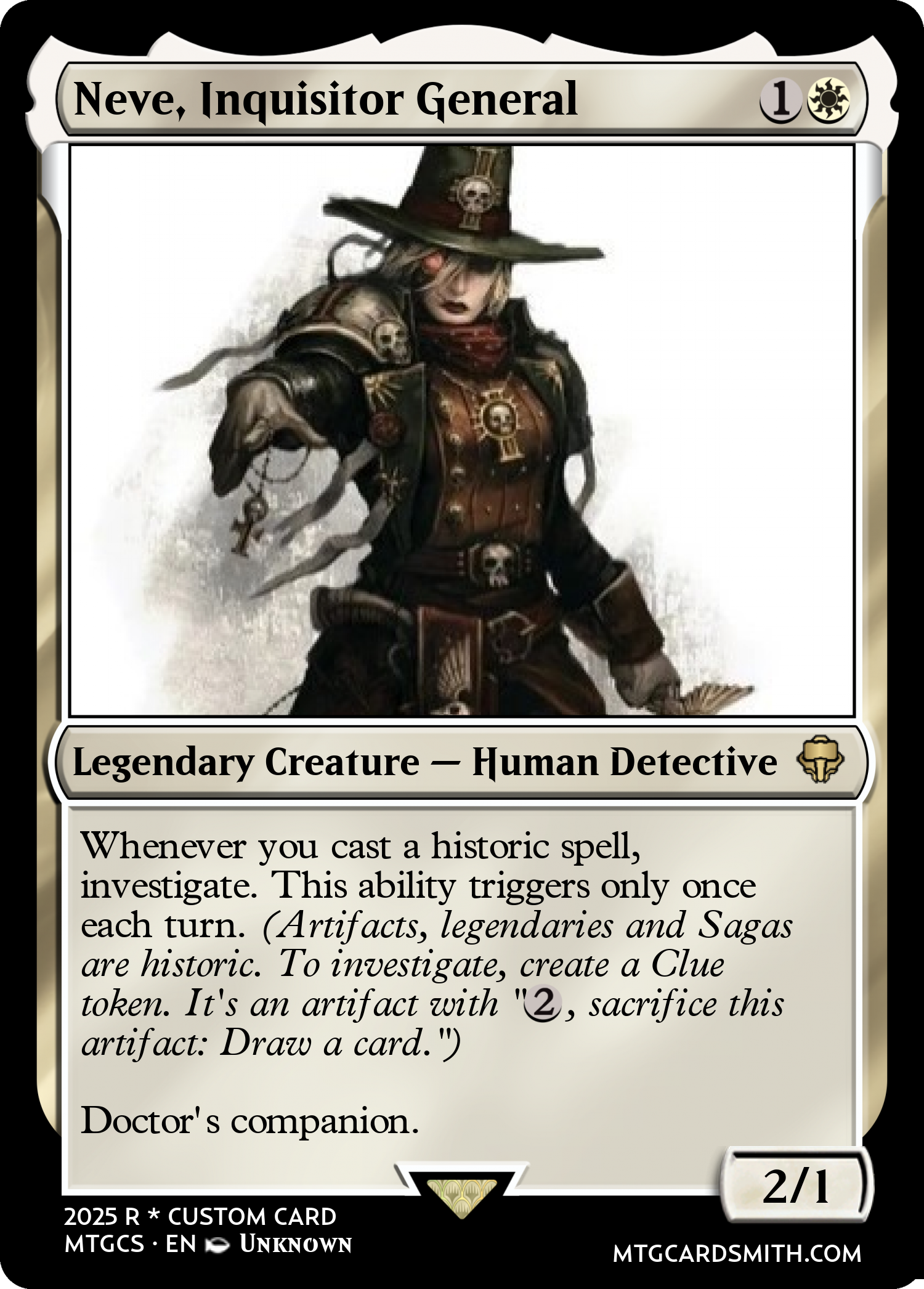 Neve, Inquisitor General