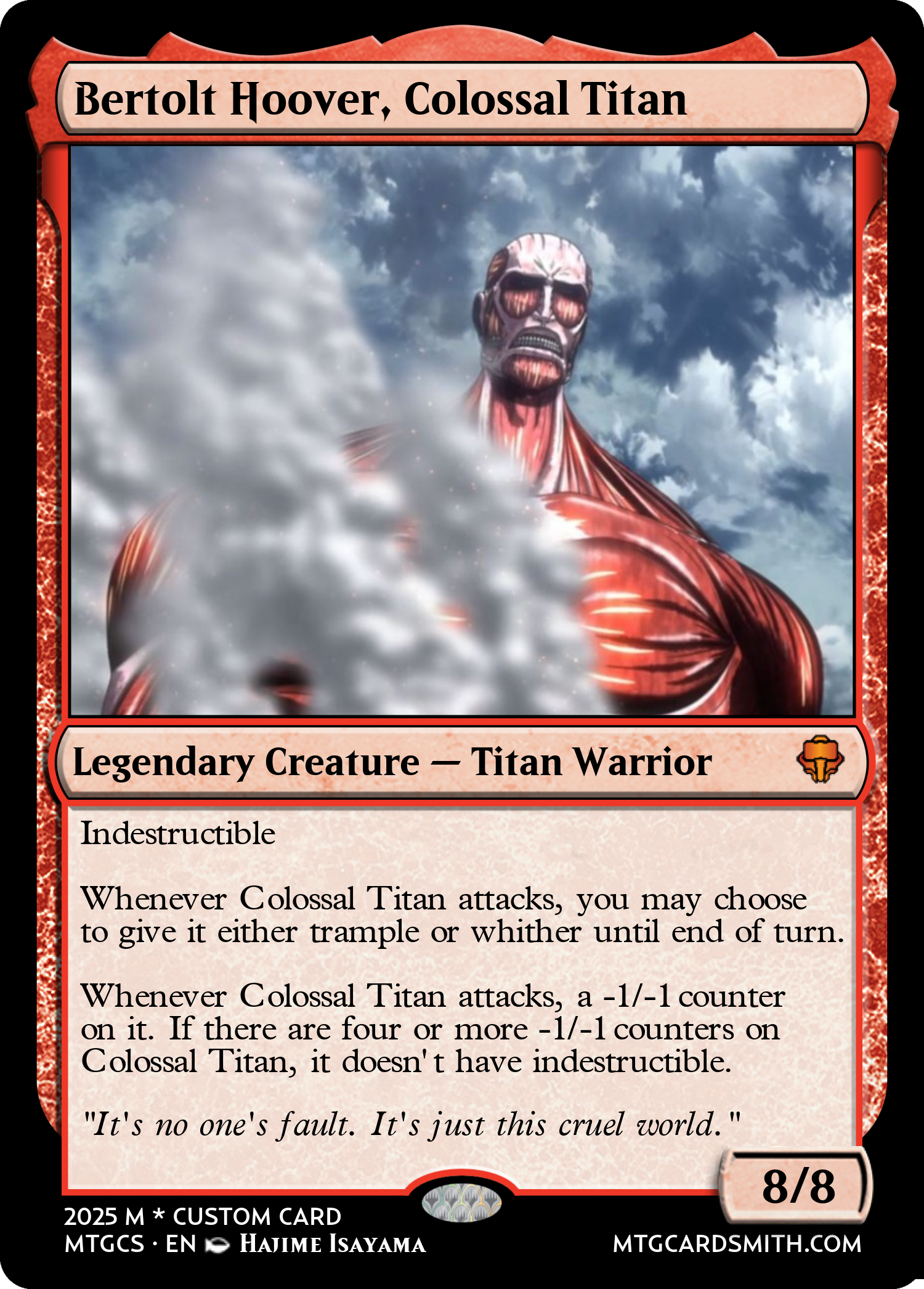 Bertolt Hoover, Colossal Titan