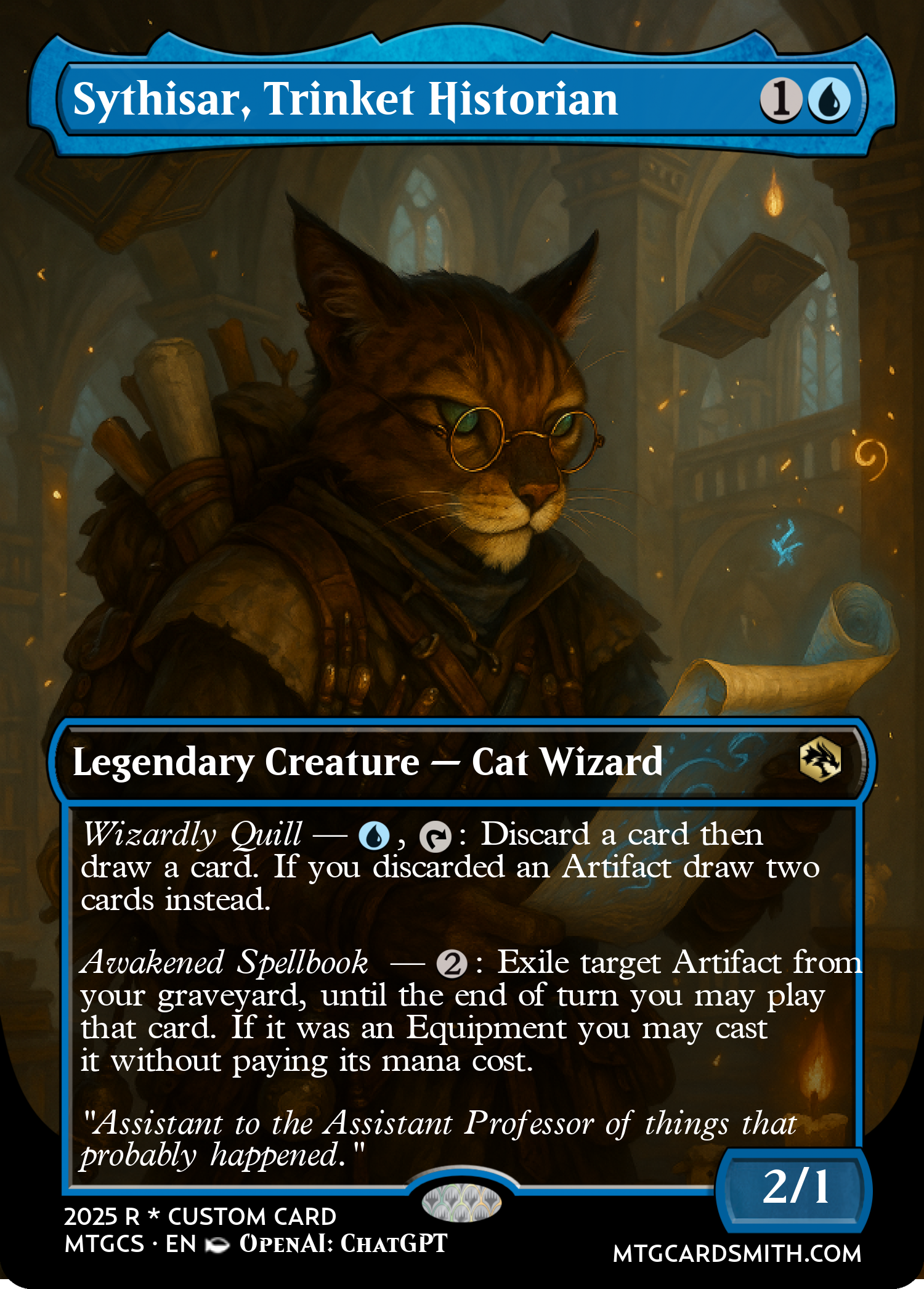 Sythisar, Trinket Historian