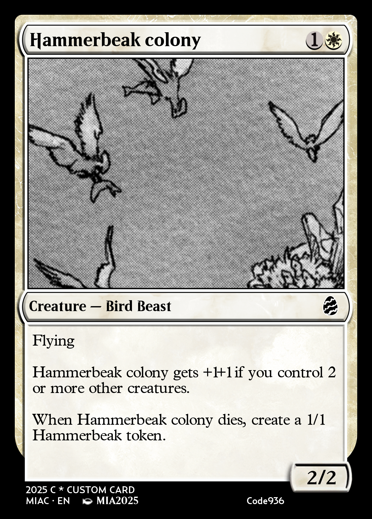 Hammerbeak colony