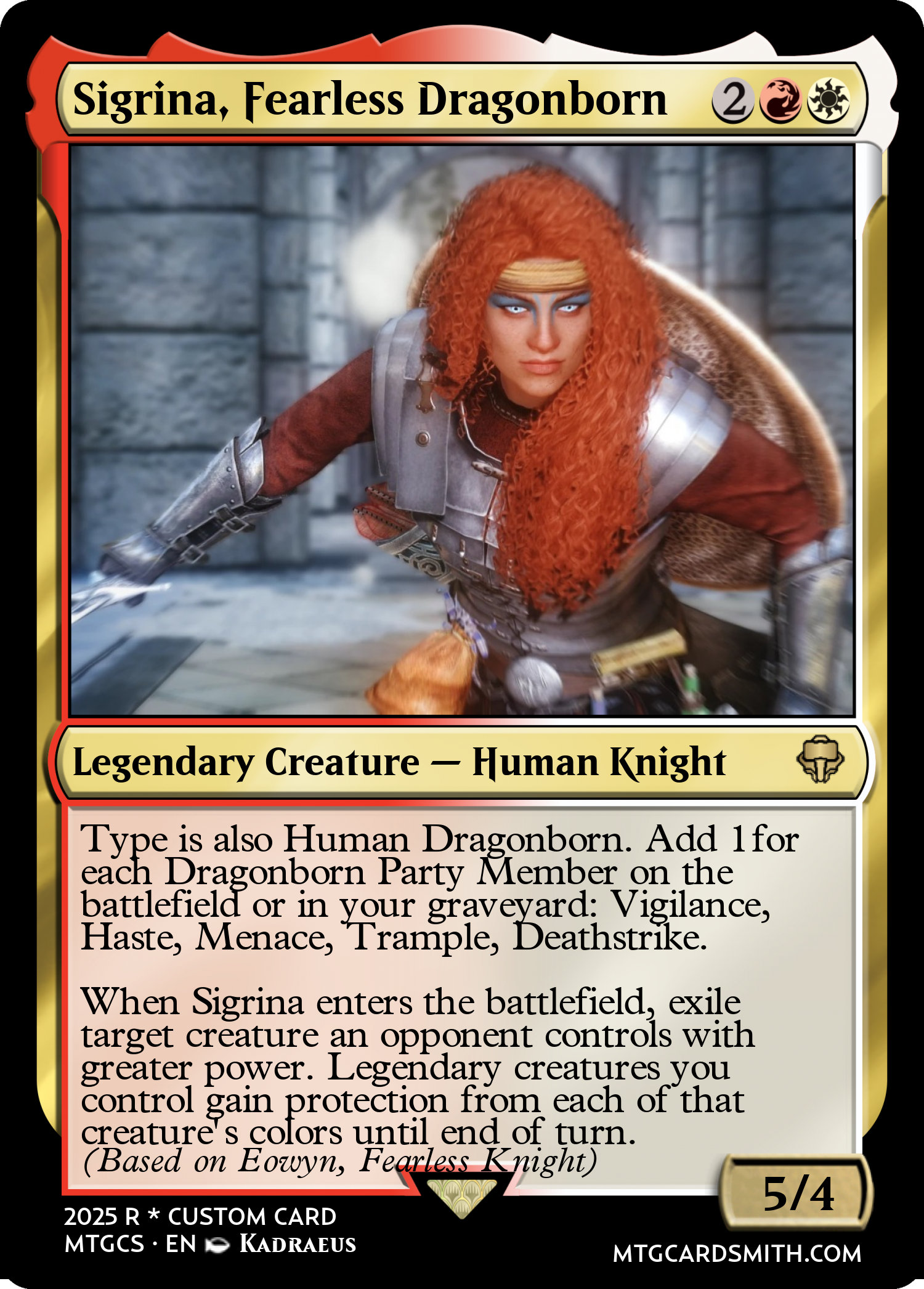 Sigrina, Fearless Dragonborn
