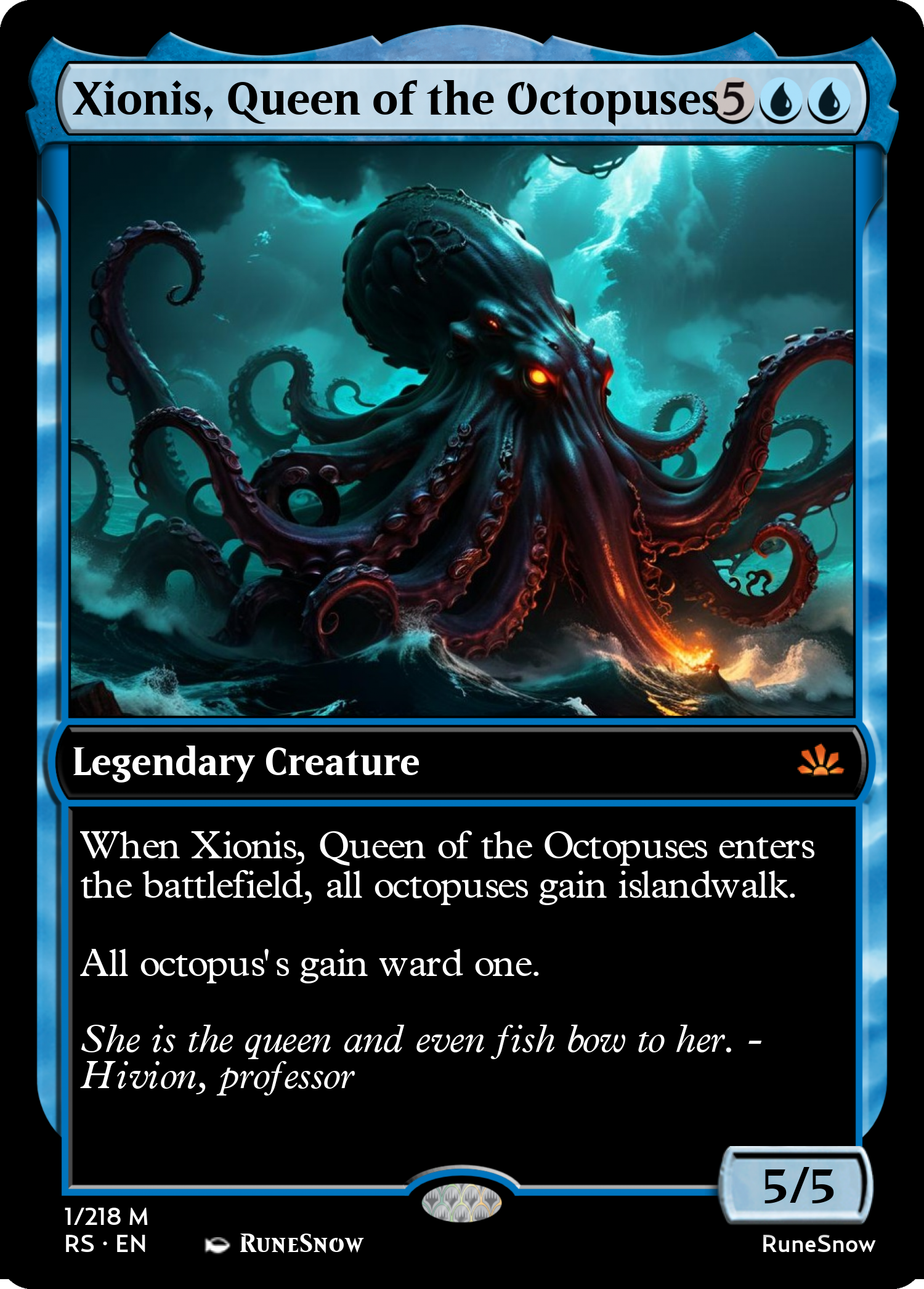 Xionis, Queen of the Octopuses