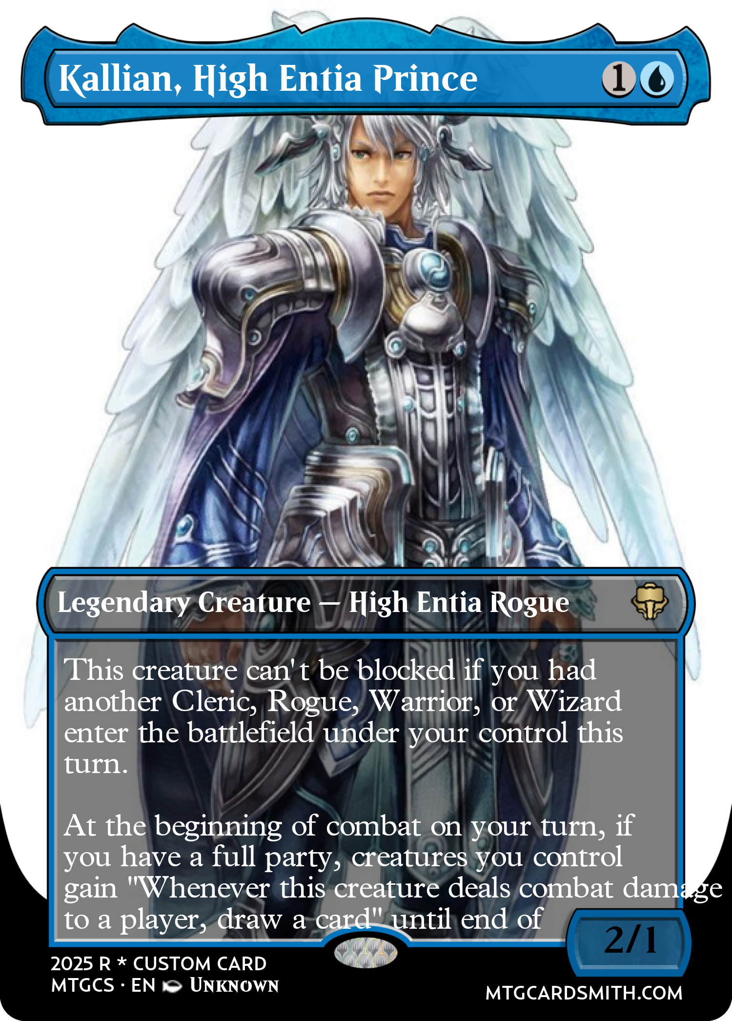 Kallian, High Entia Prince