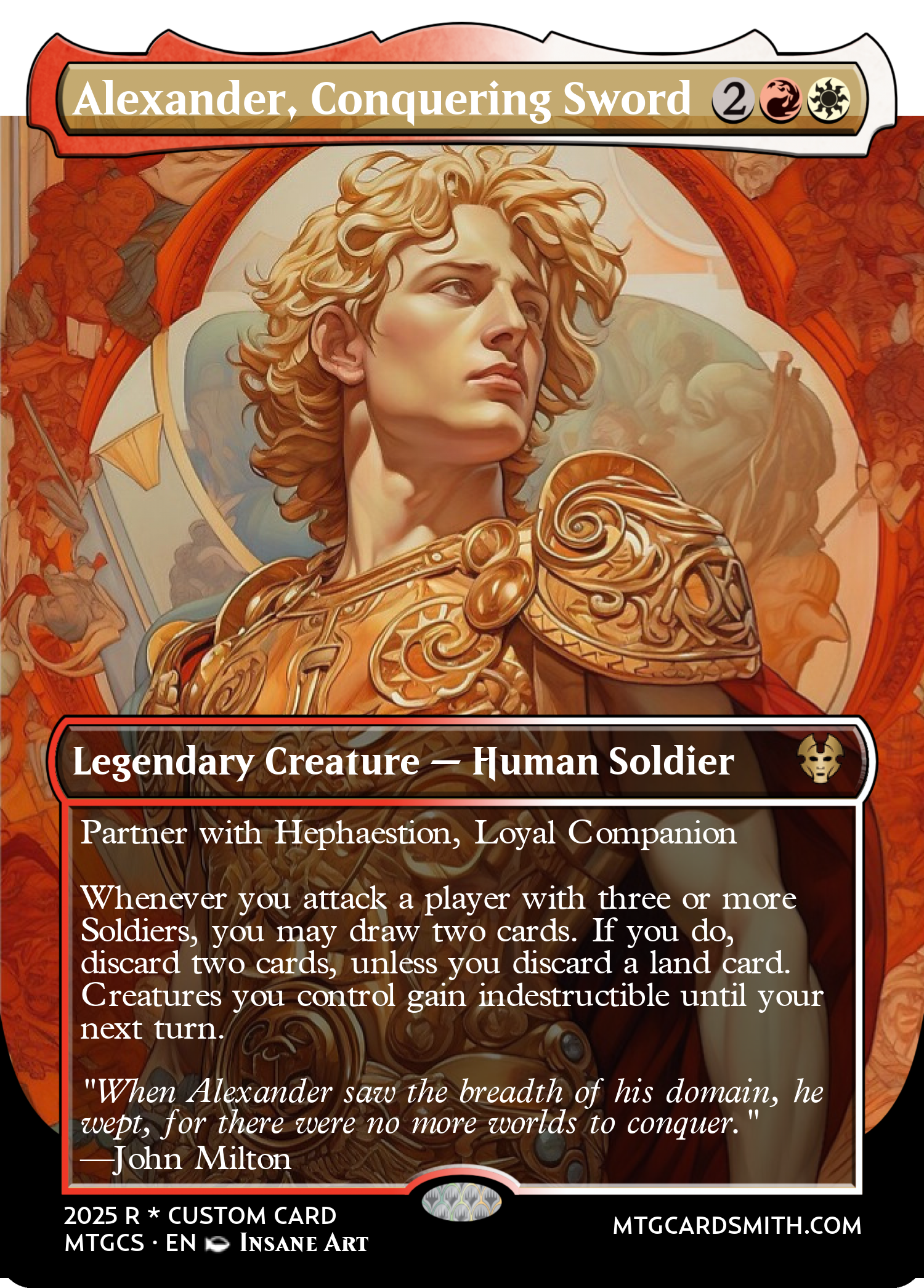 Alexander, Conquering Sword